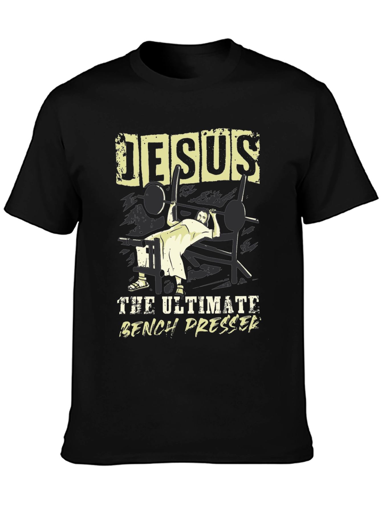 Jesus The Ultimate Bench Presser Graphic T-Shirt
