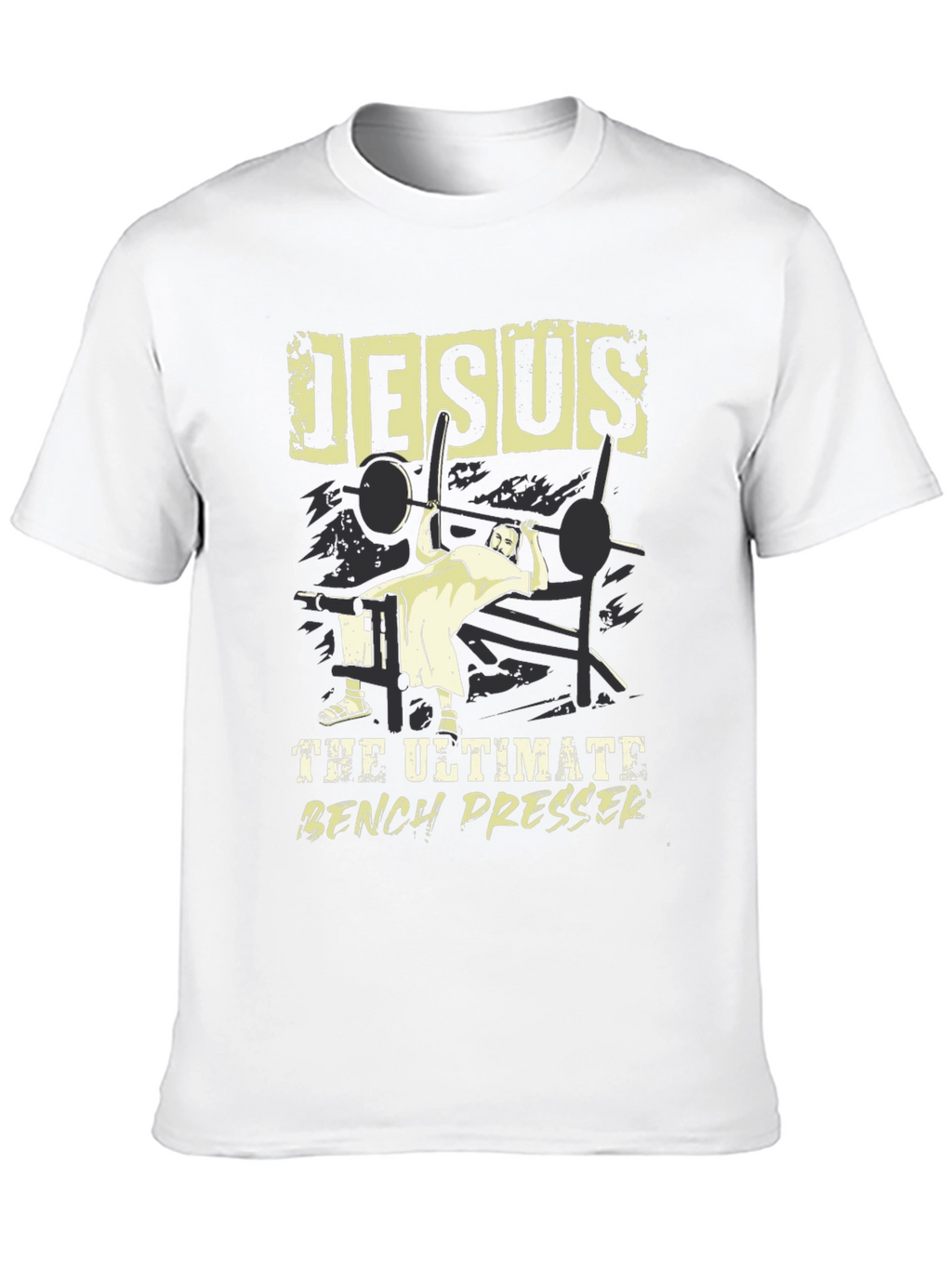 Jesus The Ultimate Bench Presser Graphic T-Shirt