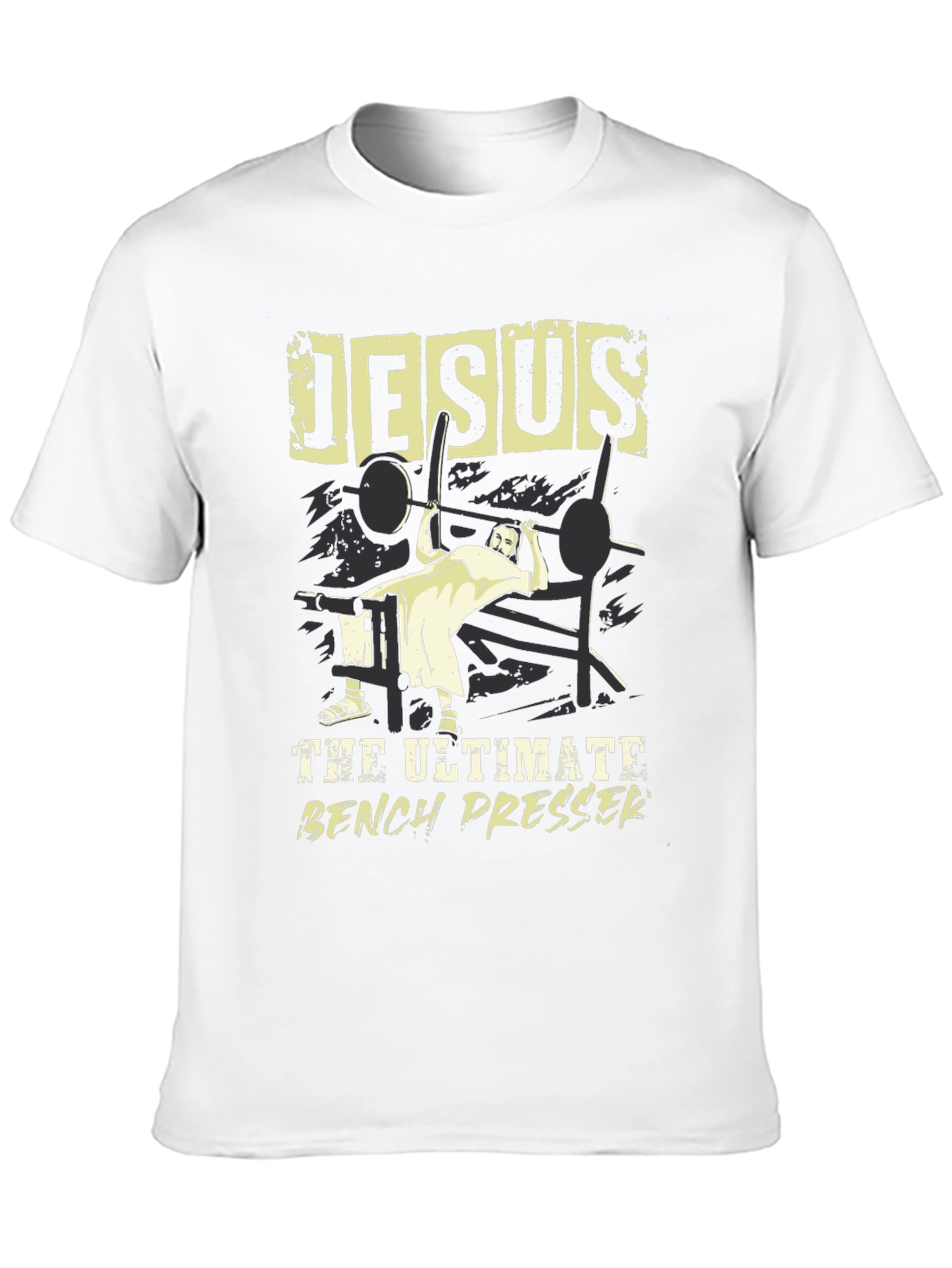 Jesus The Ultimate Bench Presser Graphic T-Shirt