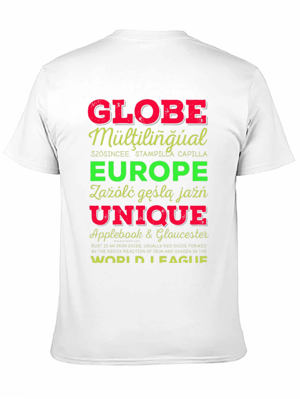 Globe Multilingual Graphic T-Shirt
