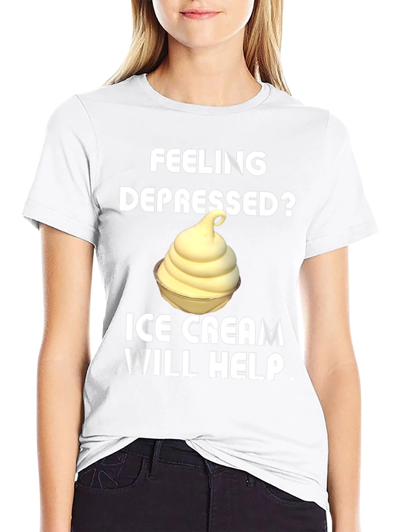 Feeling Depressed? Ice Cream T-Shirt
