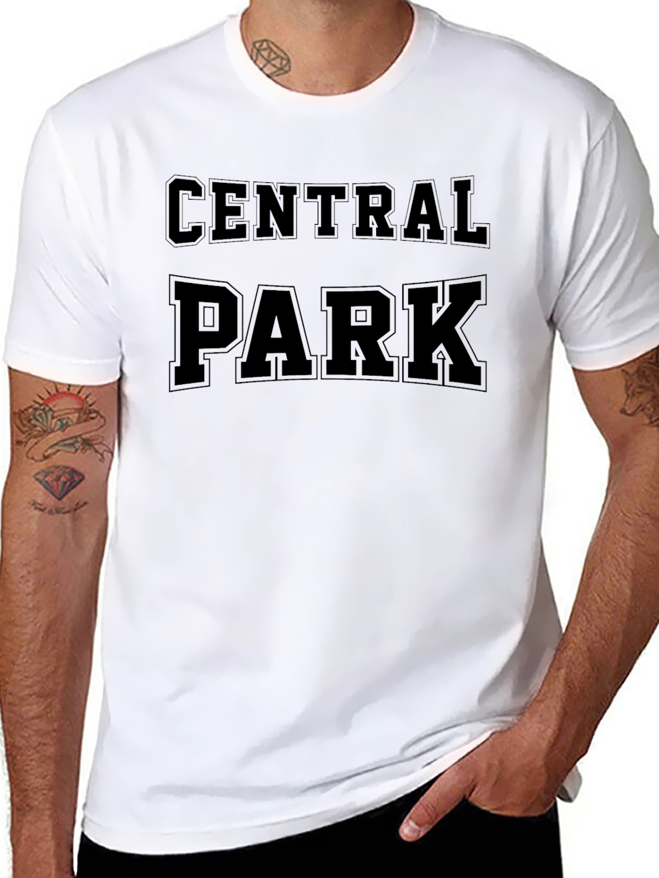 Central Park Black Graphic Tee