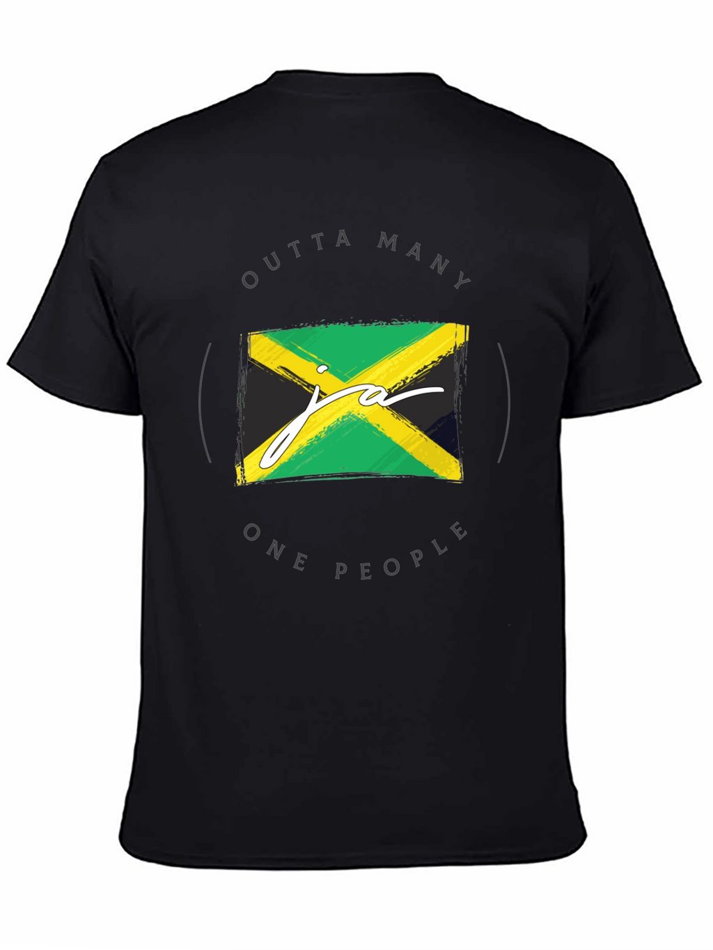 Jamaican Flag T-Shirt - Outta Many One People