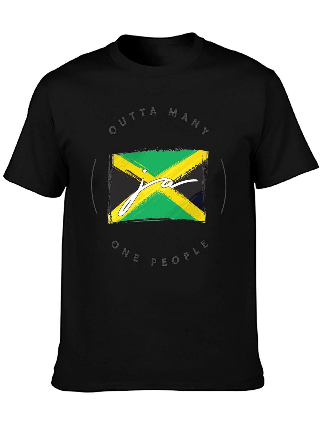 Jamaican Flag T-Shirt - Outta Many One People