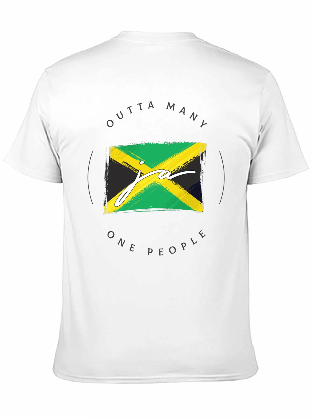 Jamaican Flag T-Shirt - Outta Many One People
