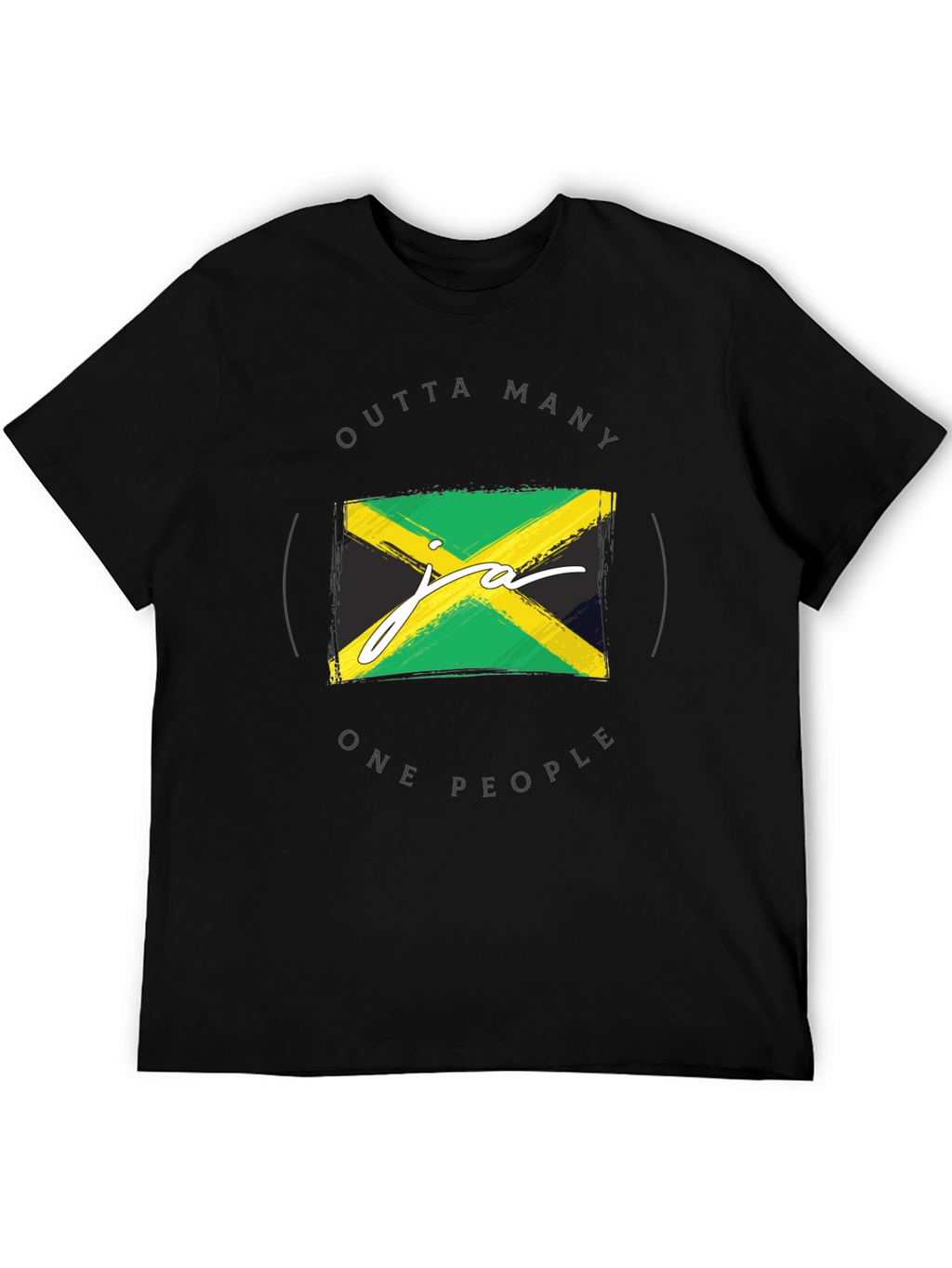 Jamaican Flag T-Shirt - Outta Many One People