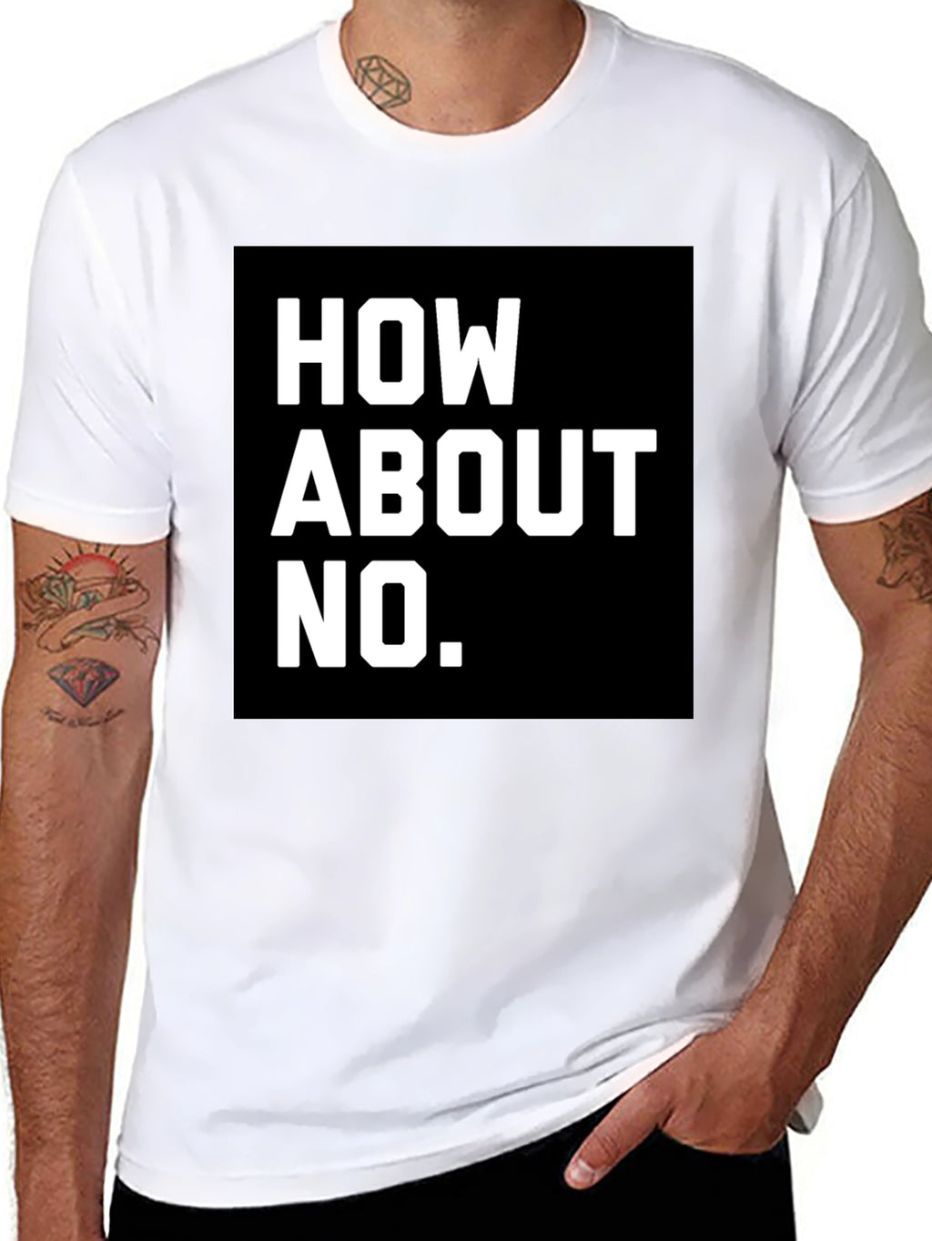 How About No T-Shirt - Bold Graphic Tee