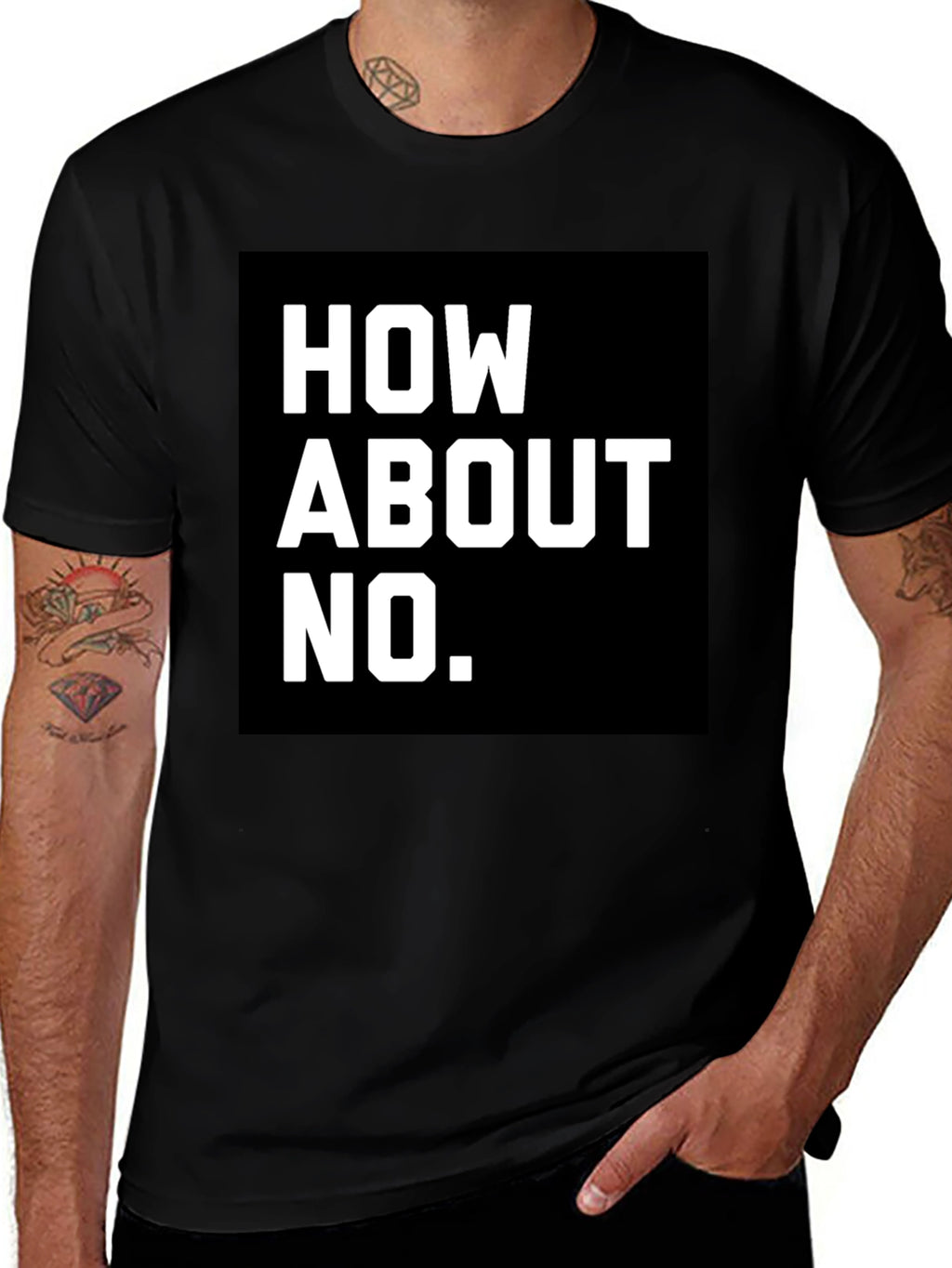 How About No T-Shirt - Bold Graphic Tee