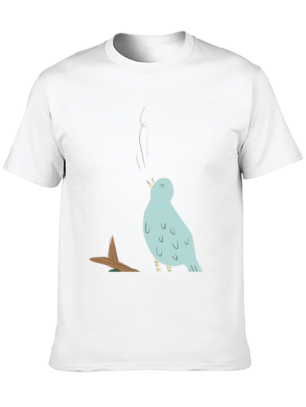Singing Bird Graphic Tee - Mens Black T-Shirt