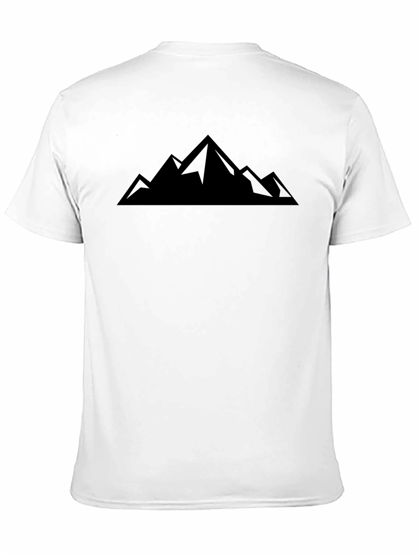 Mountain Peak Graphic Black T-Shirt