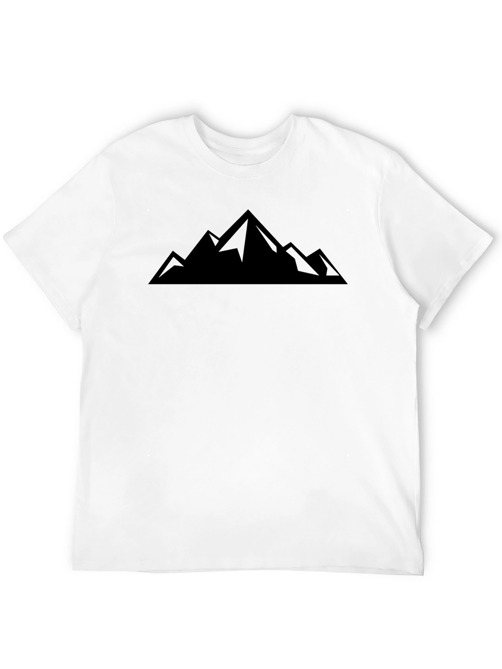 Mountain Peak Graphic Black T-Shirt