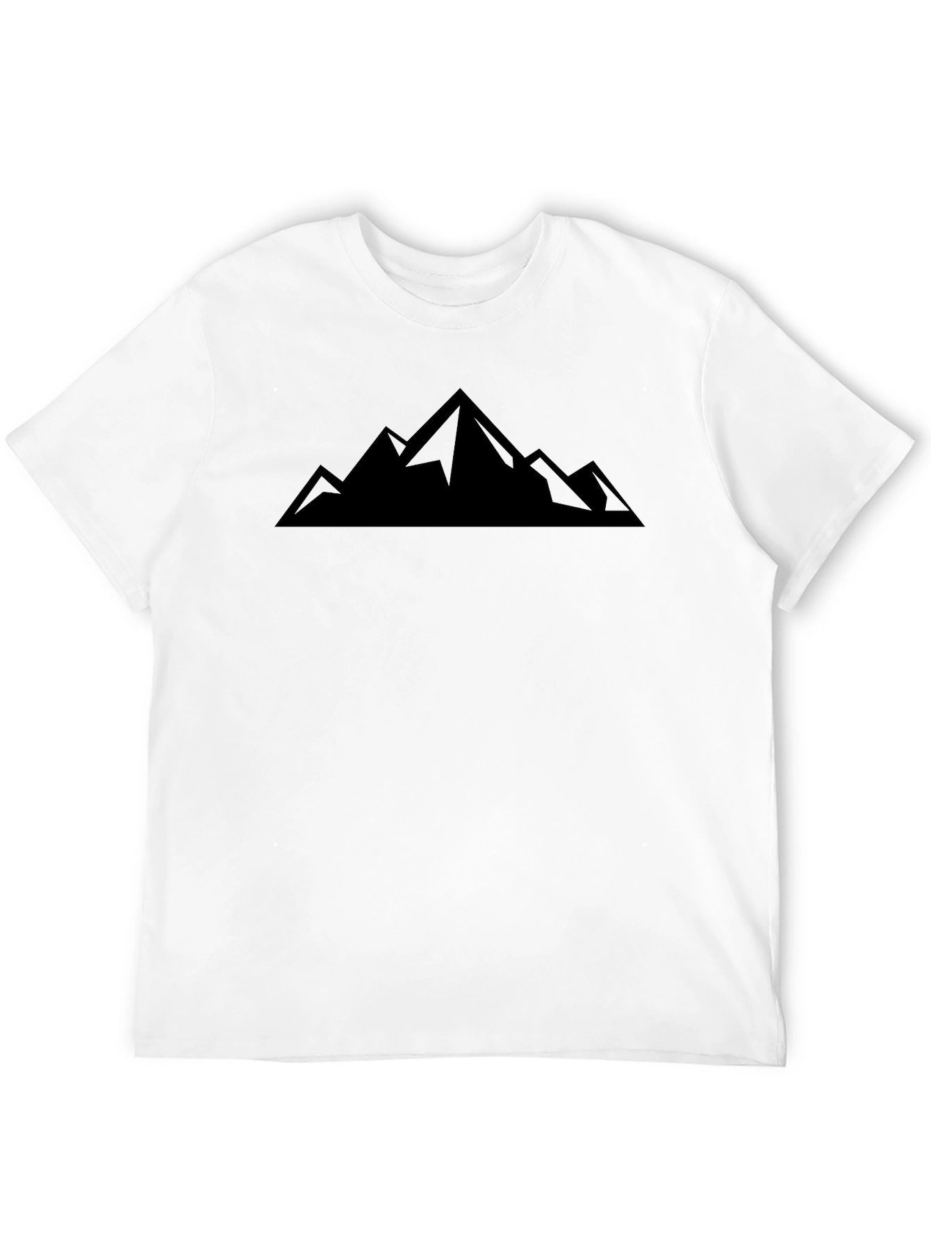 Mountain Peak Graphic Black T-Shirt