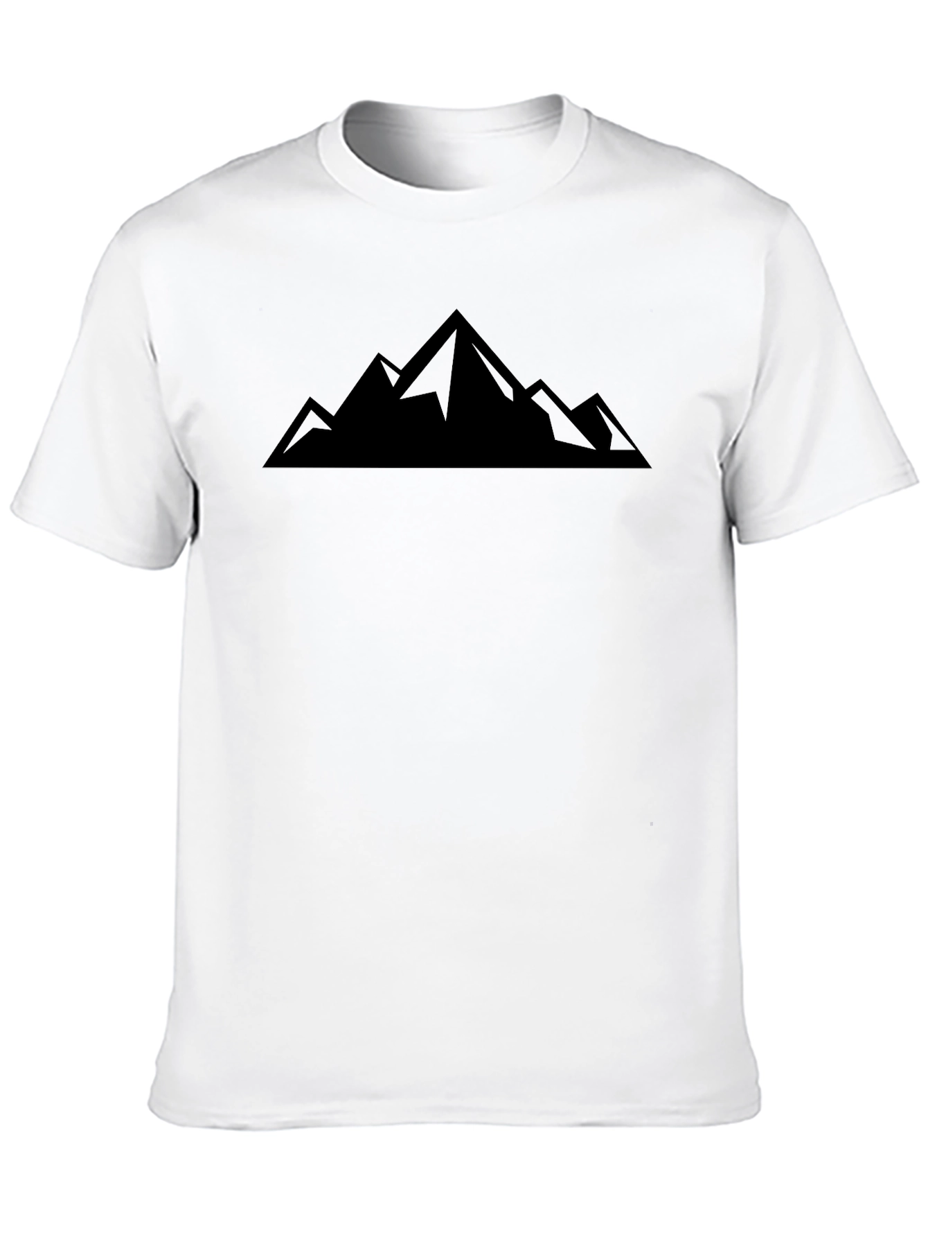 Mountain Peak Graphic Black T-Shirt