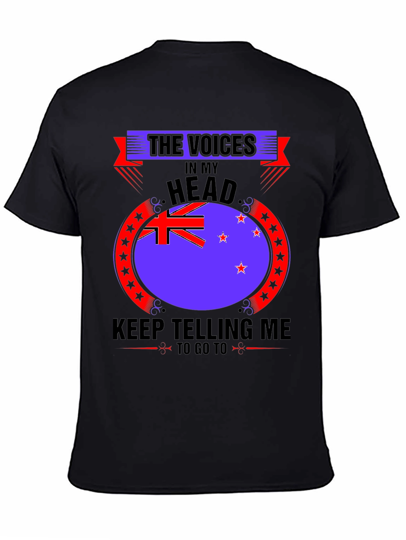 Voices in My Head - New Zealand Flag T-Shirt