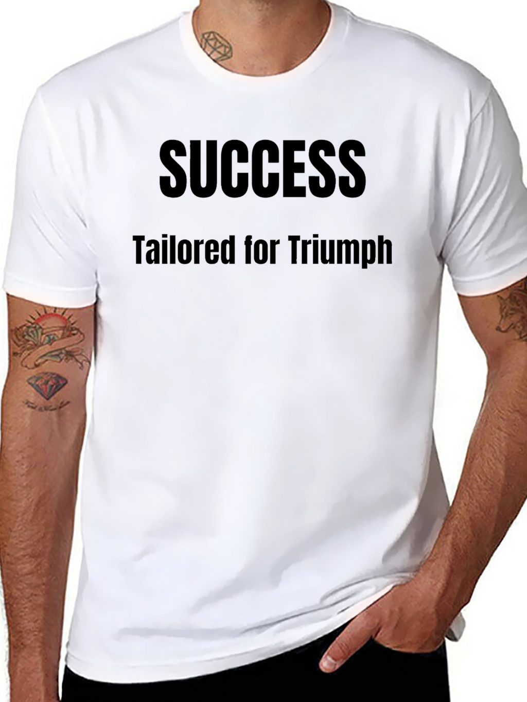 Success Tailored for Triumph Black T-Shirt