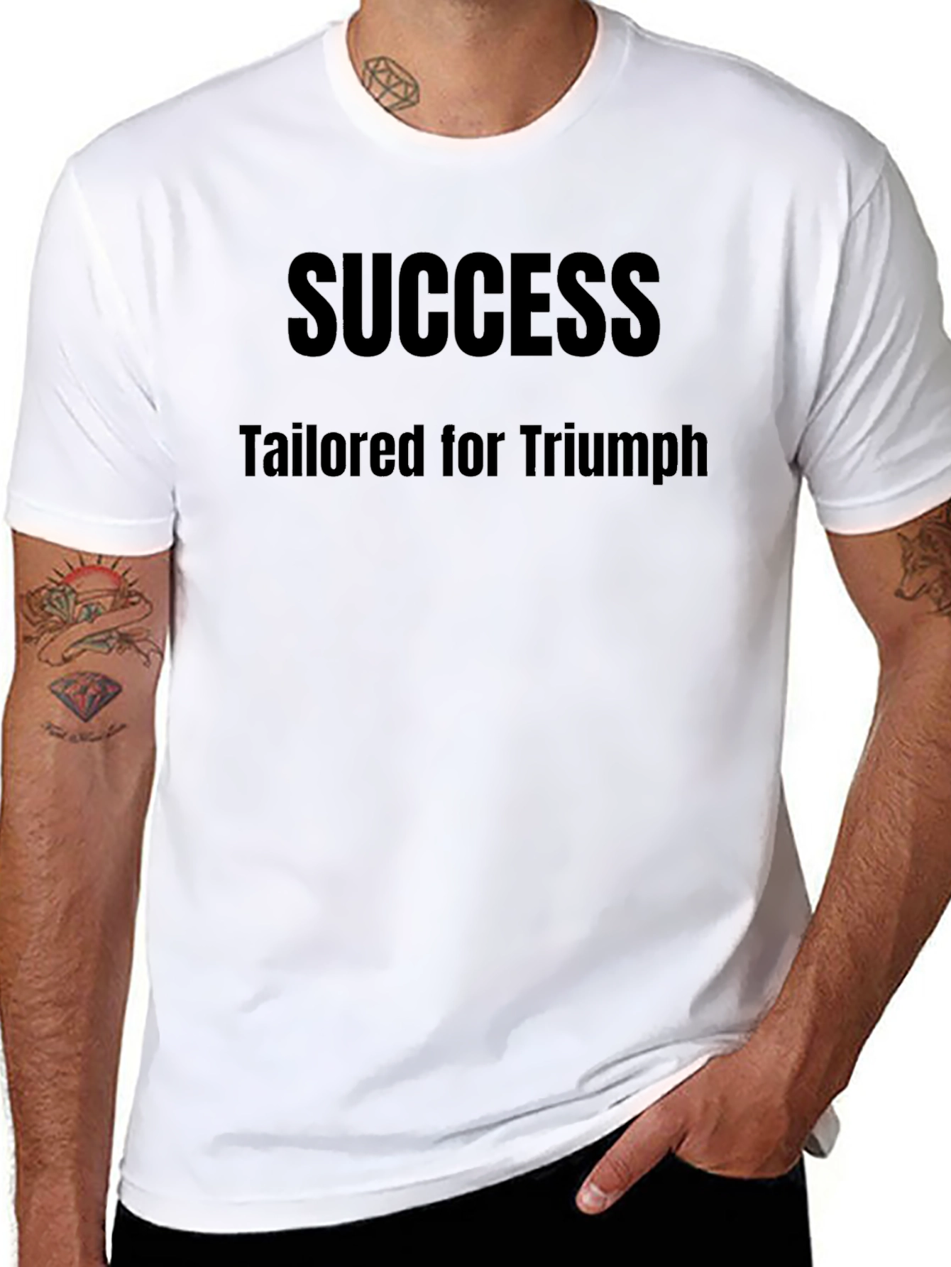Success Tailored for Triumph Black T-Shirt