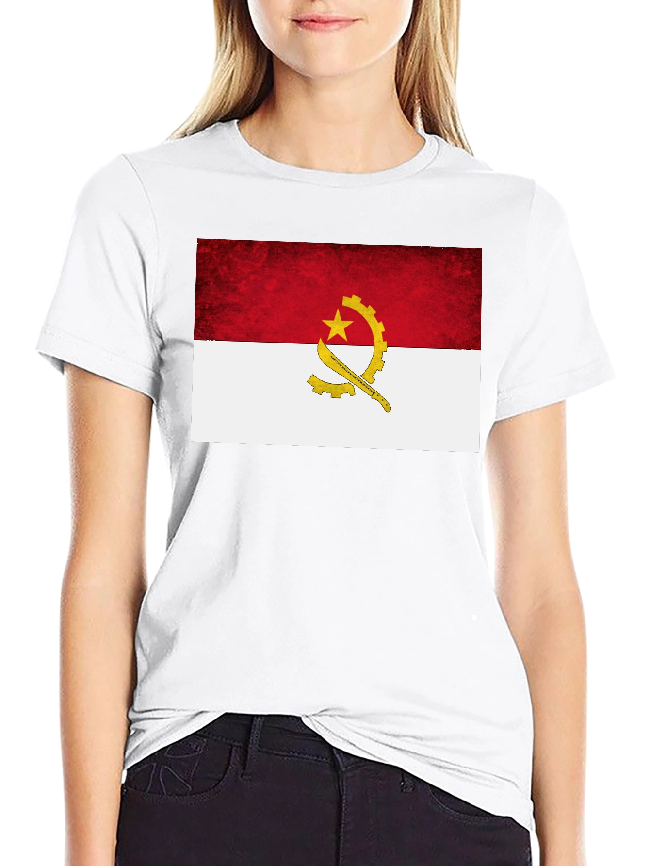 Angola Flag Graphic T-Shirt
