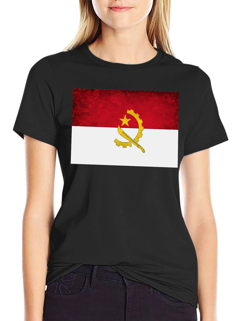 Angola Flag Graphic T-Shirt