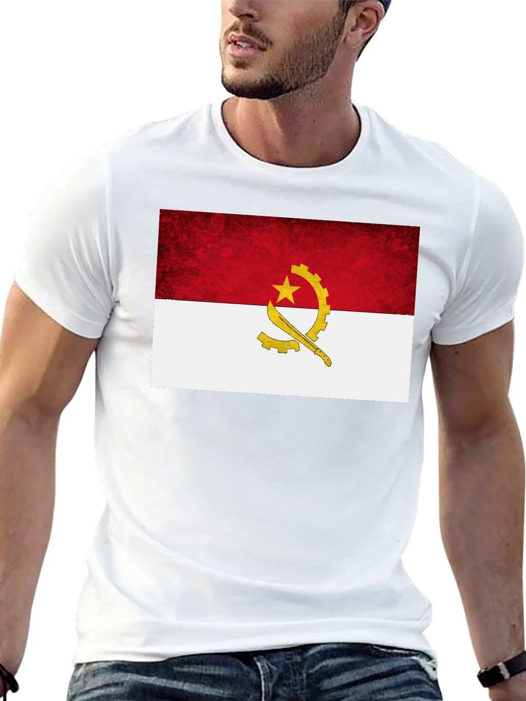 Angola Flag Graphic T-Shirt