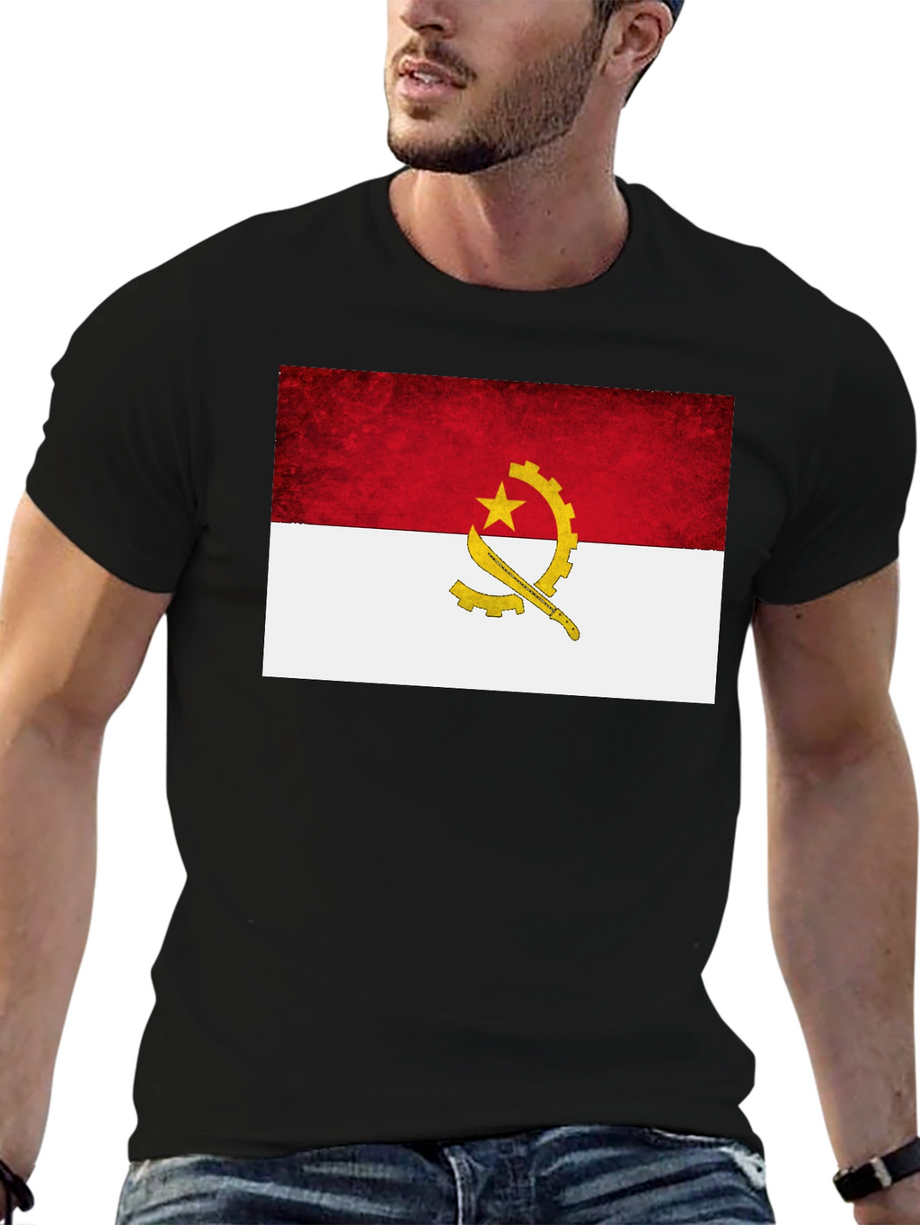 Angola Flag Graphic T-Shirt