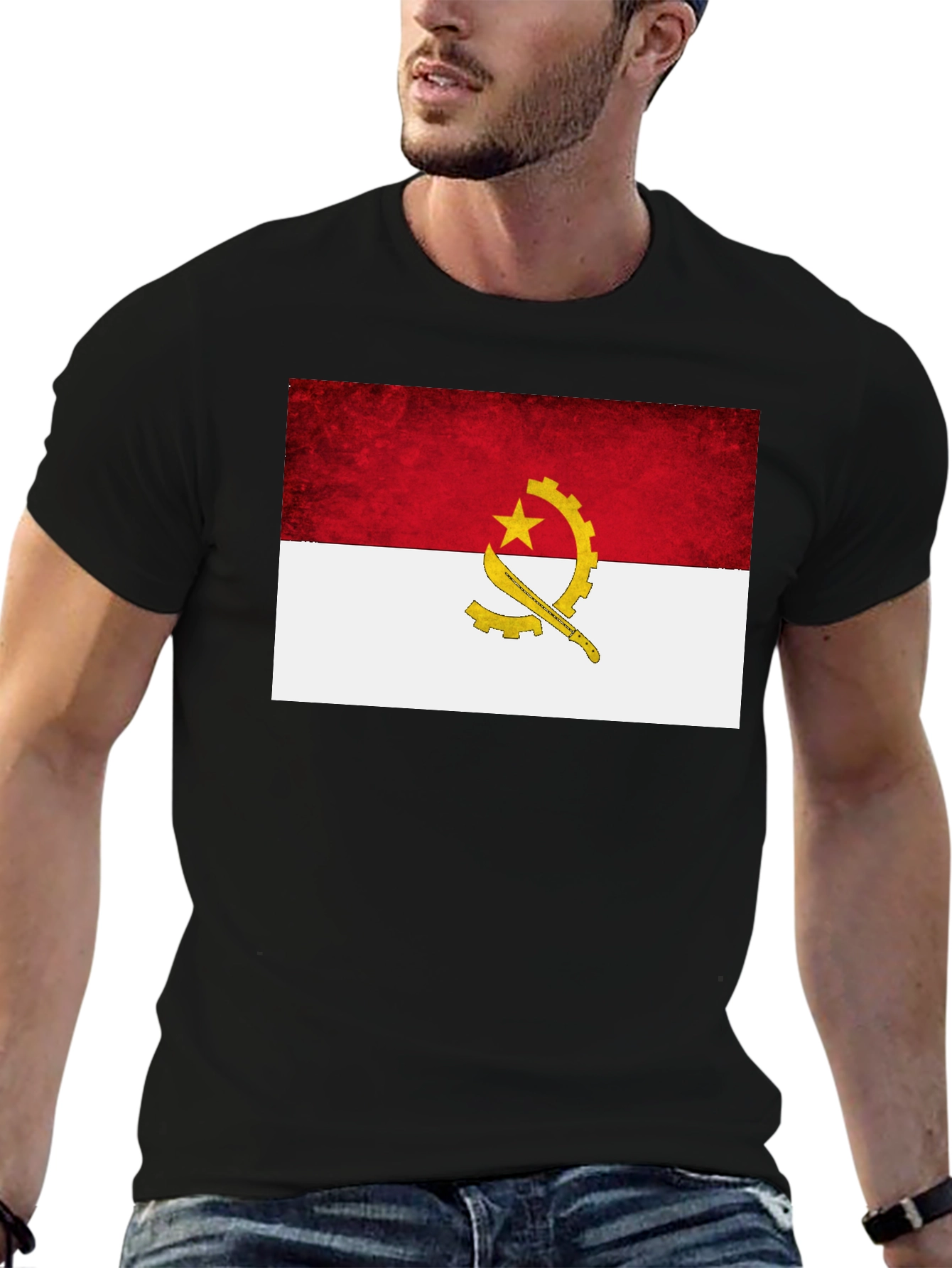 Angola Flag Graphic T-Shirt