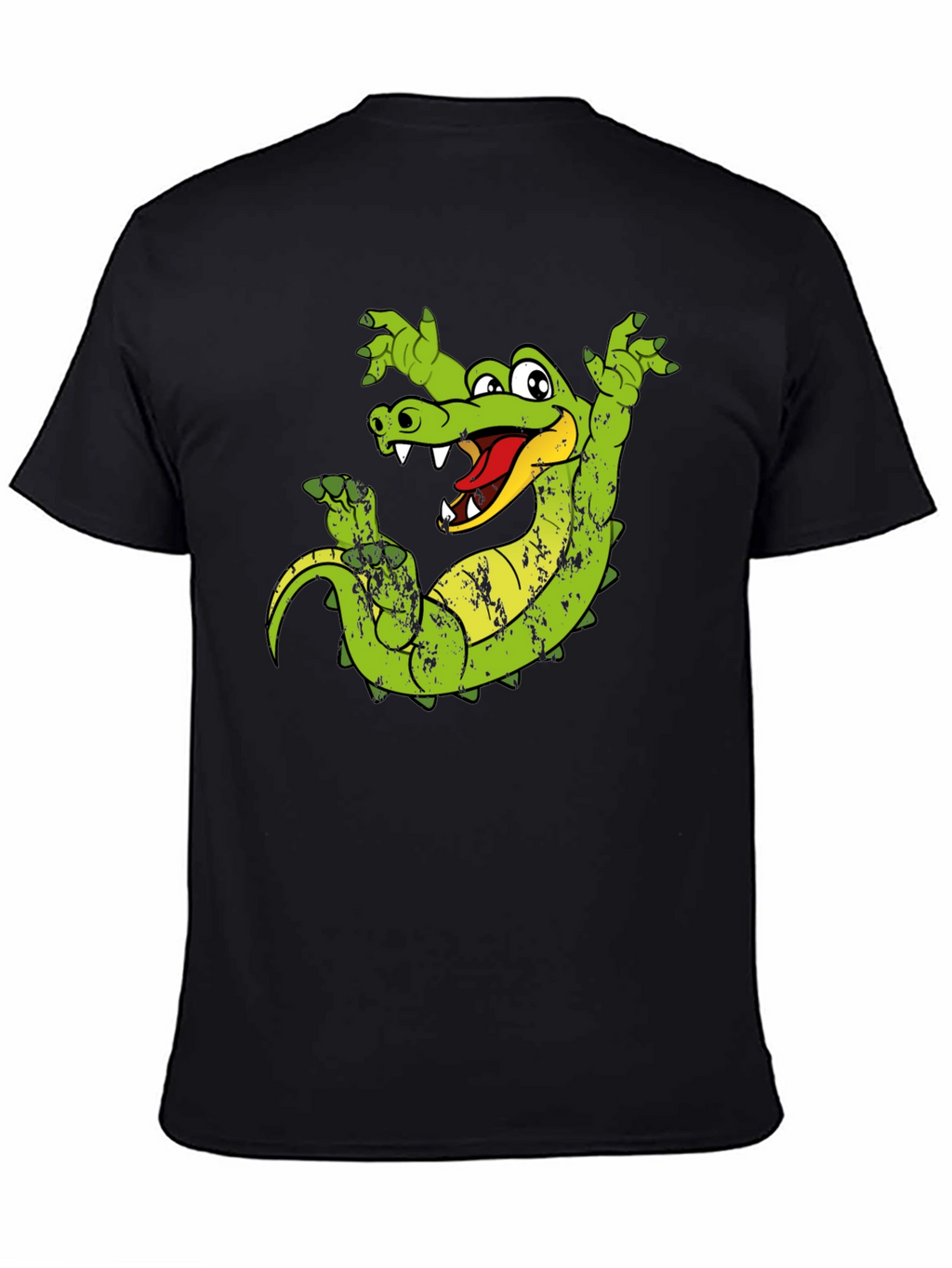 Cartoon Alligator Graphic T-Shirt