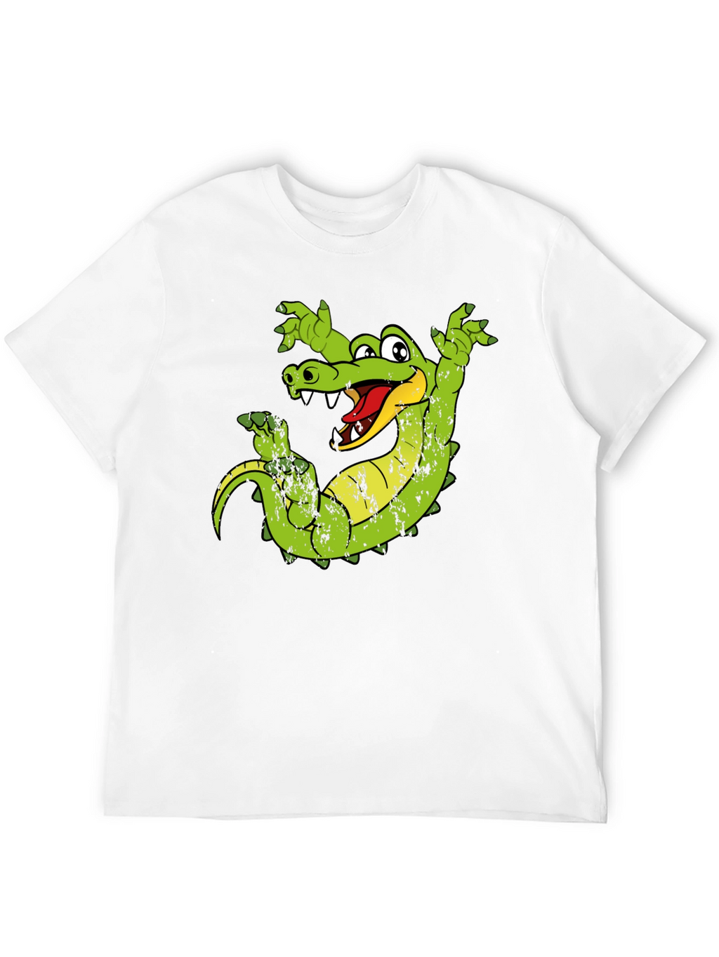 Cartoon Alligator Graphic T-Shirt