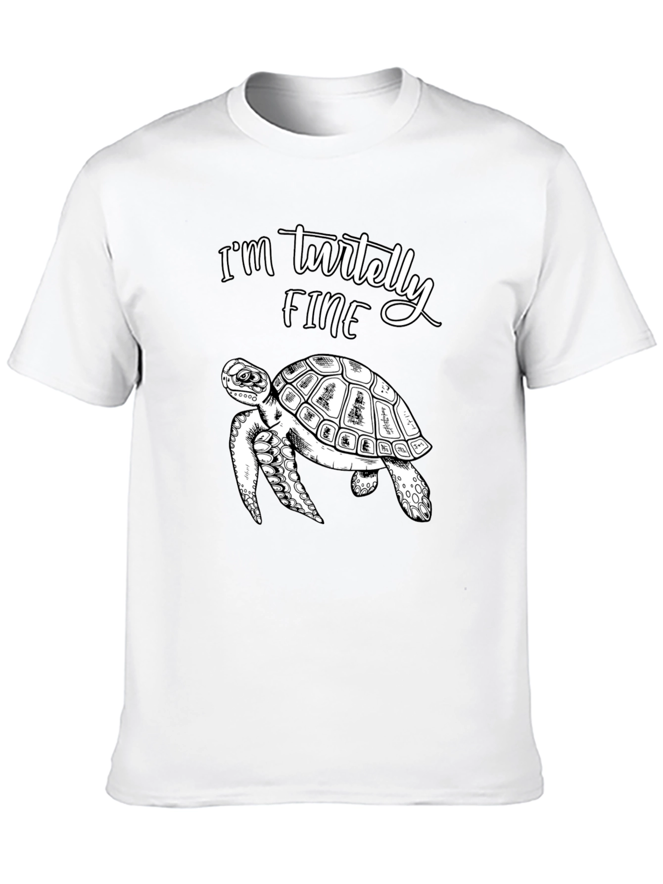 Im Turtelly Fine T-Shirt Funny Turtle Tee