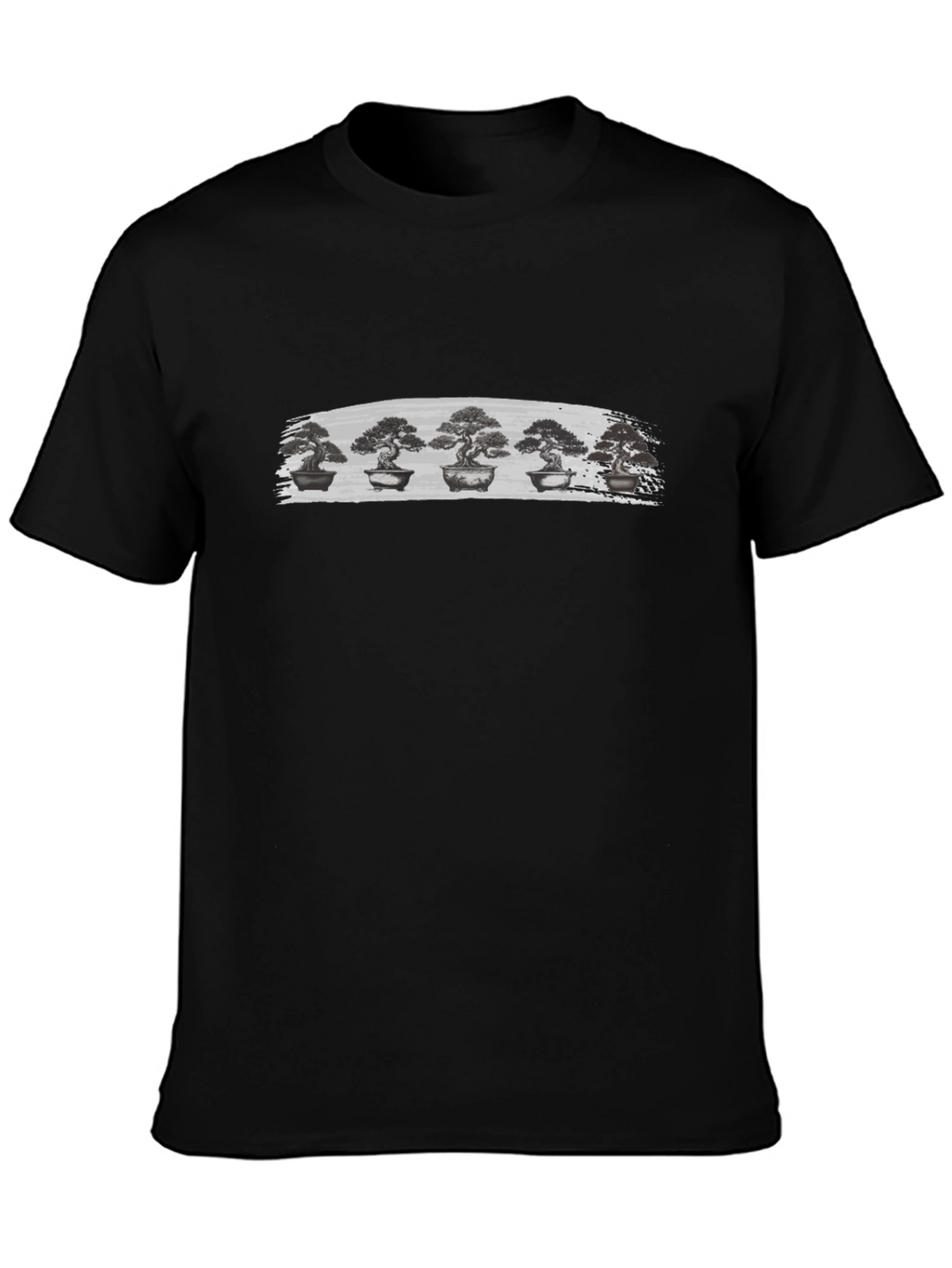 Bonsai Tree Graphic Black T-Shirt