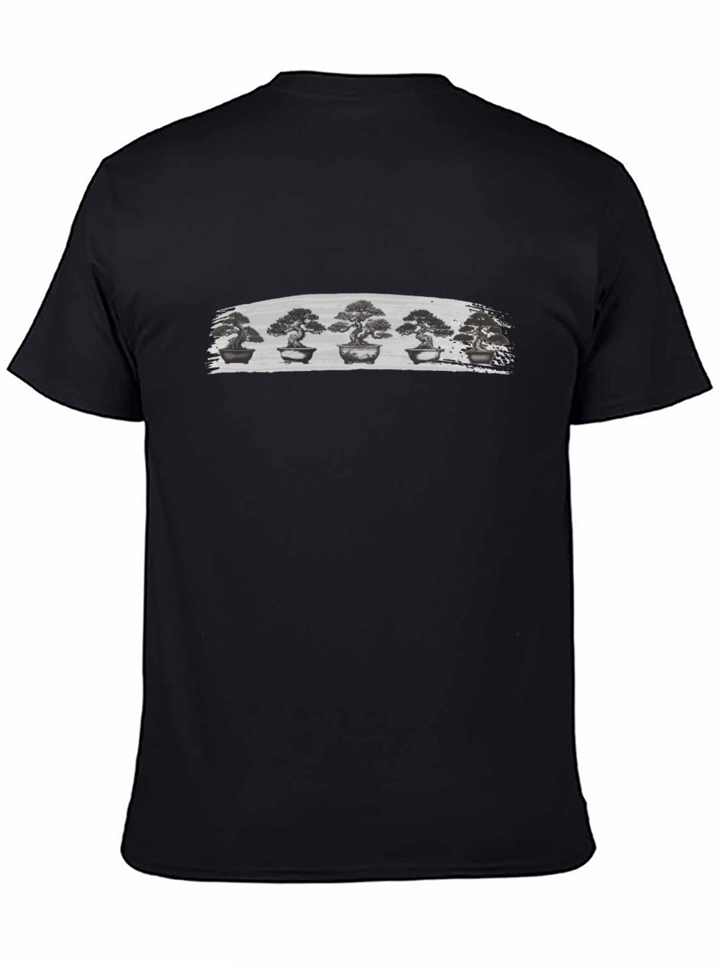 Bonsai Tree Graphic Black T-Shirt
