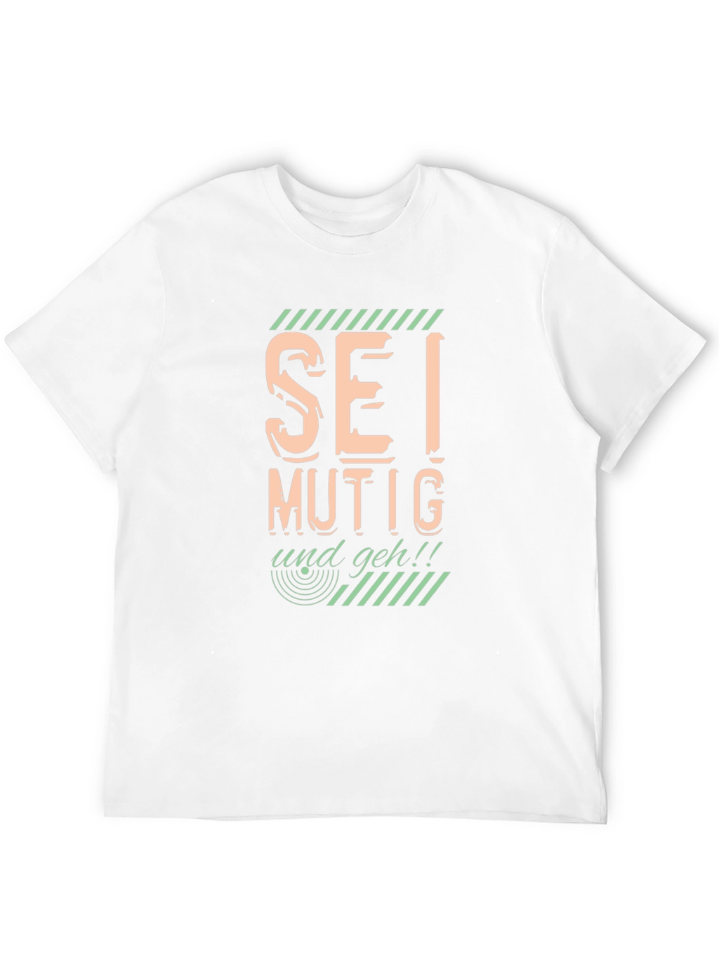 Sei Mutig Und Geh! Bold Graphic Black T-Shirt
