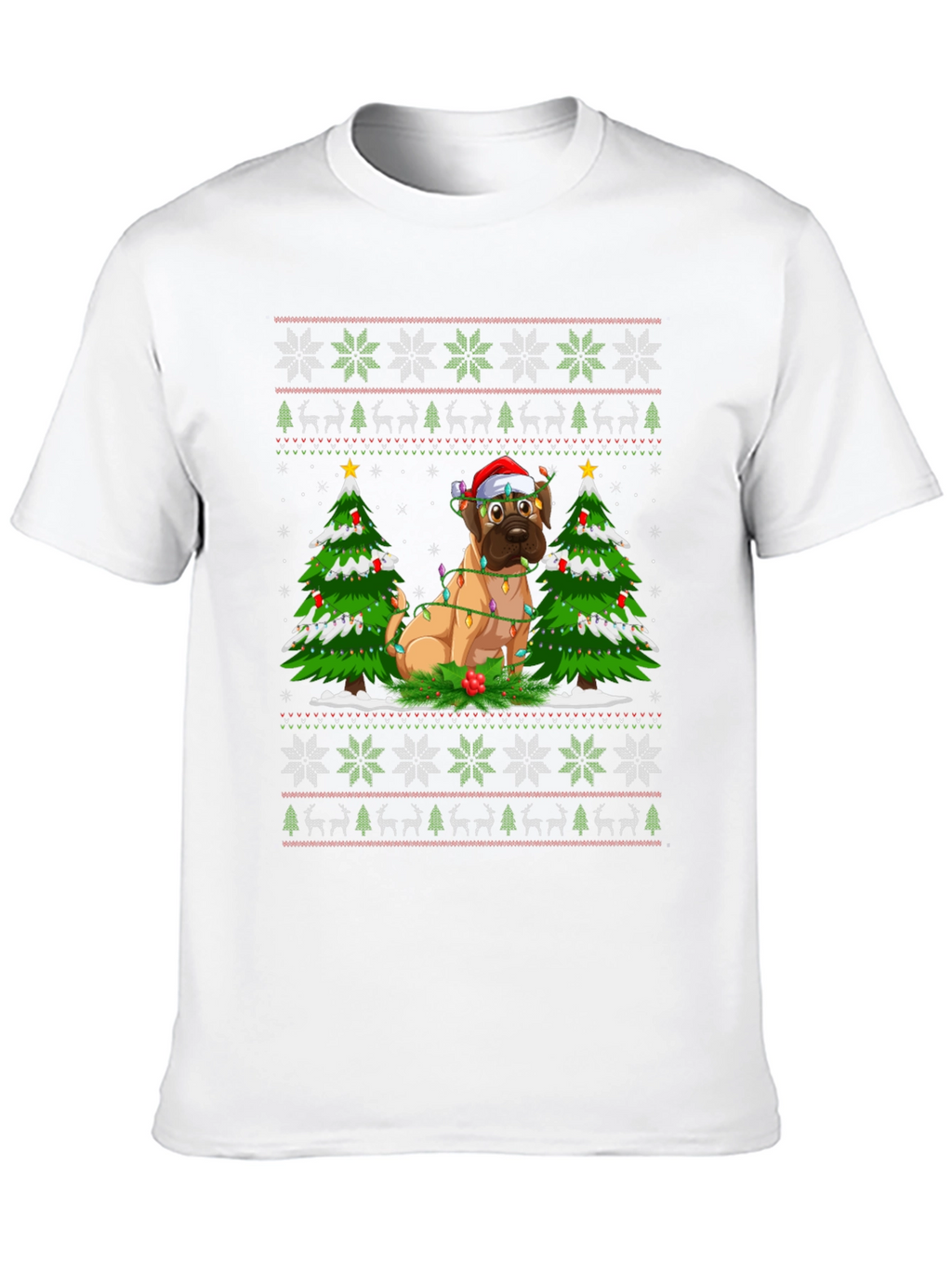 Festive Dog Christmas T-Shirt