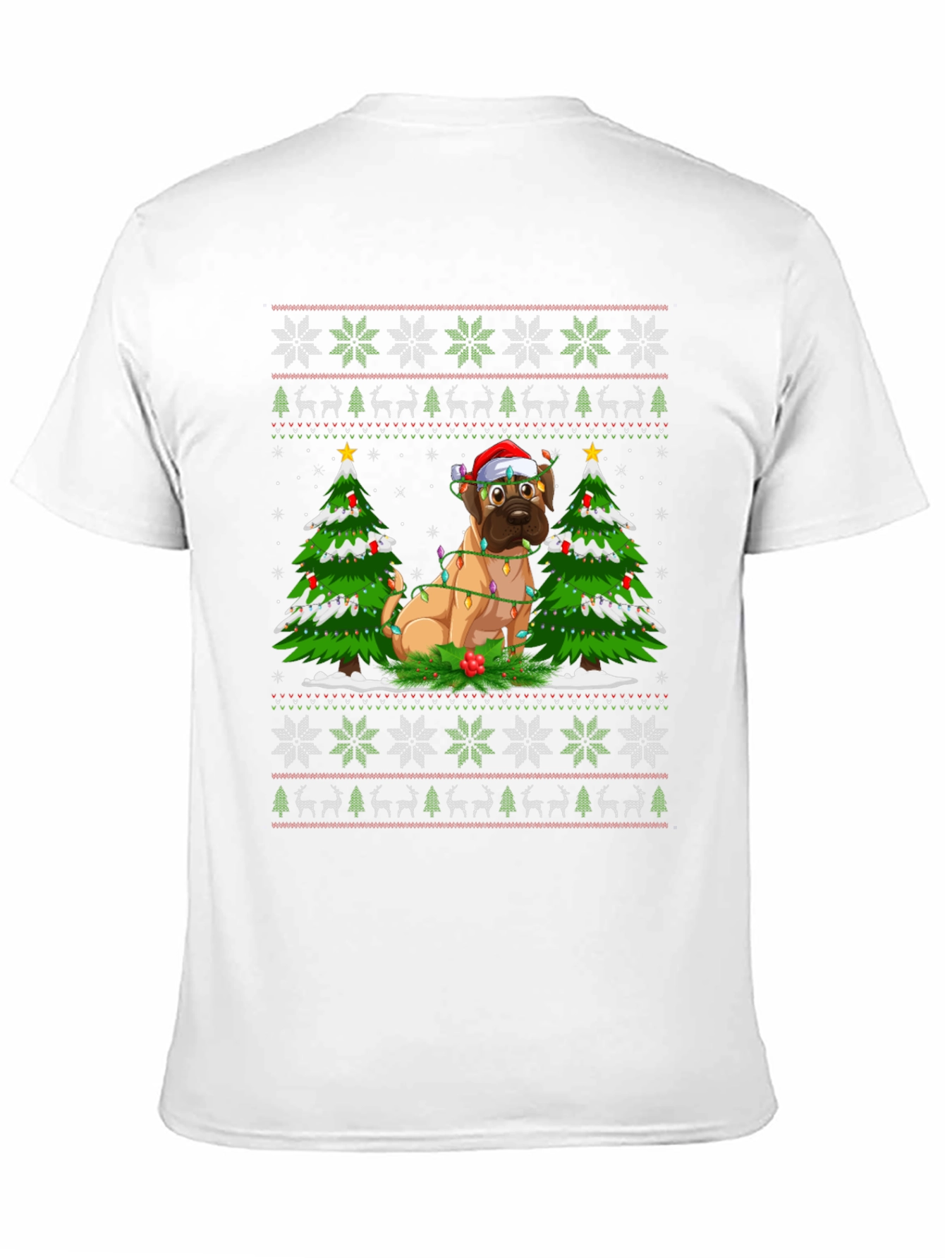 Festive Dog Christmas T-Shirt