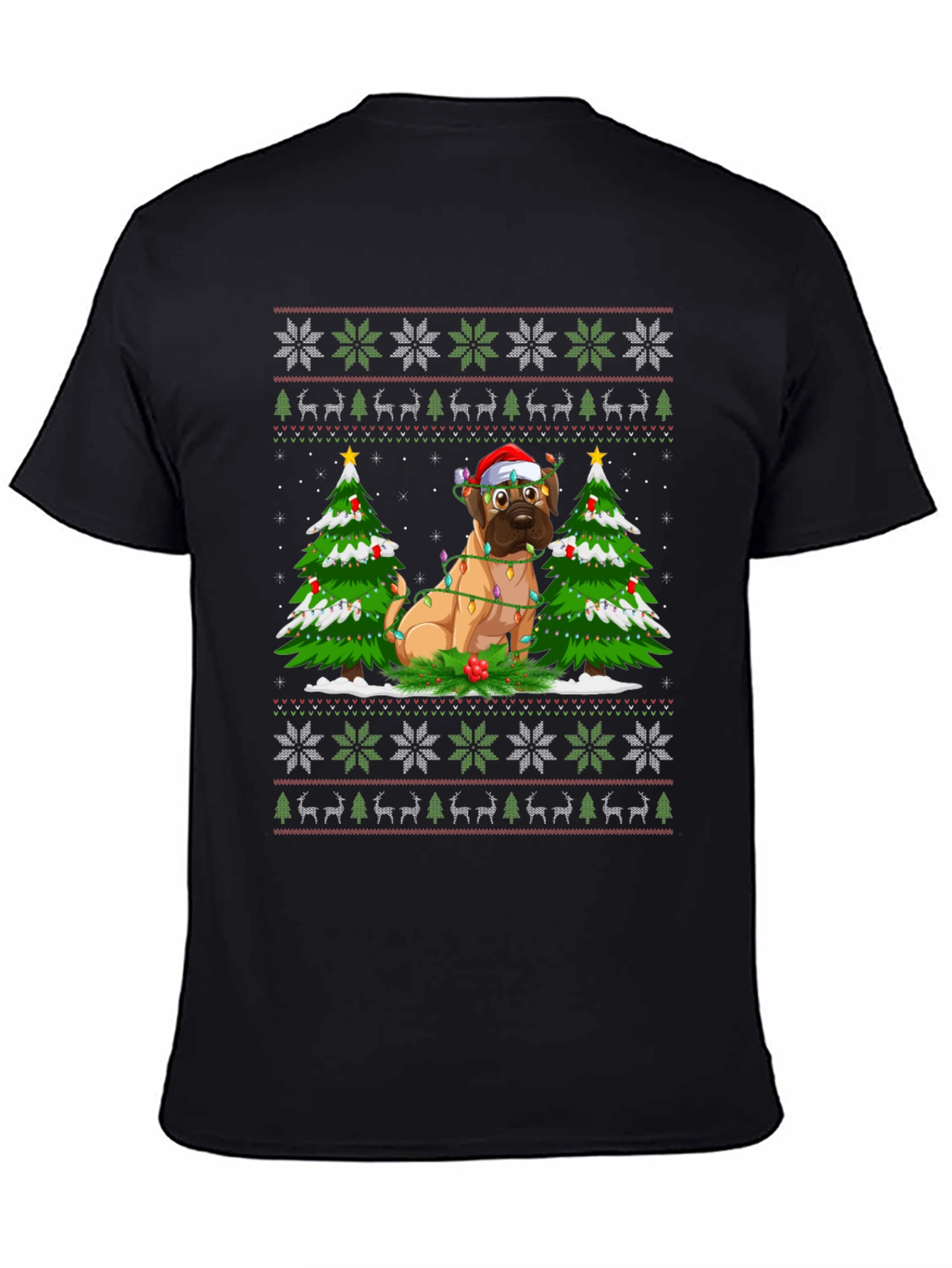 Festive Dog Christmas T-Shirt