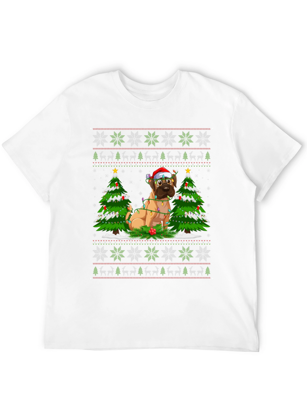Festive Dog Christmas T-Shirt