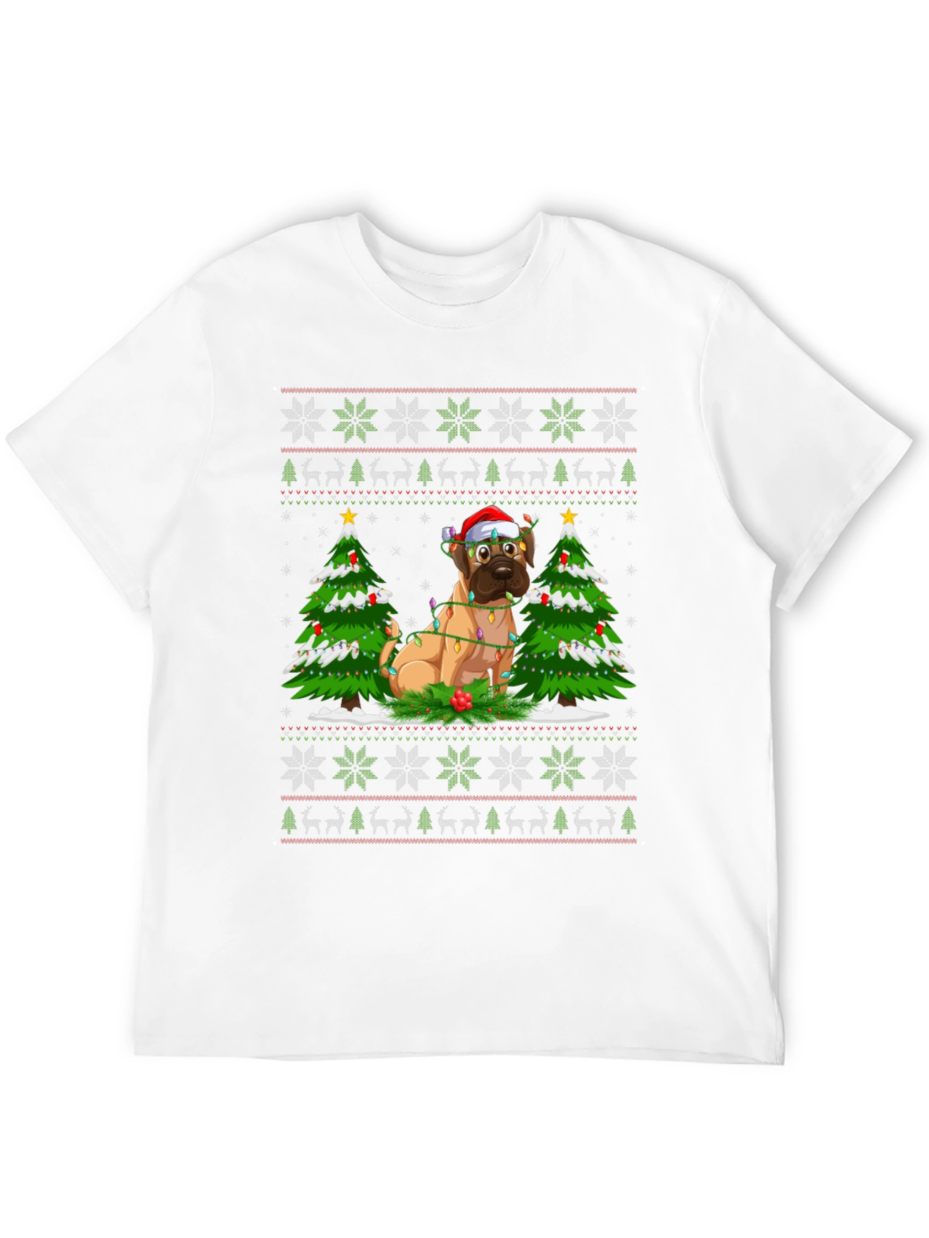 Festive Dog Christmas T-Shirt