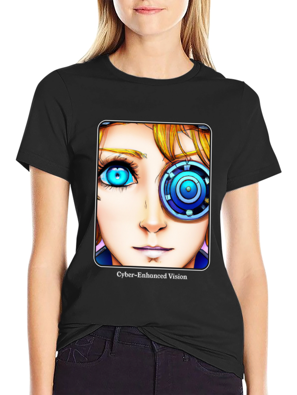 Cyberpunk Enhanced Vision Graphic T-Shirt