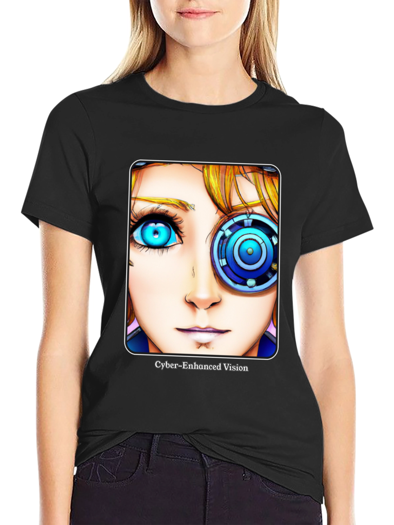 Cyberpunk Enhanced Vision Graphic T-Shirt