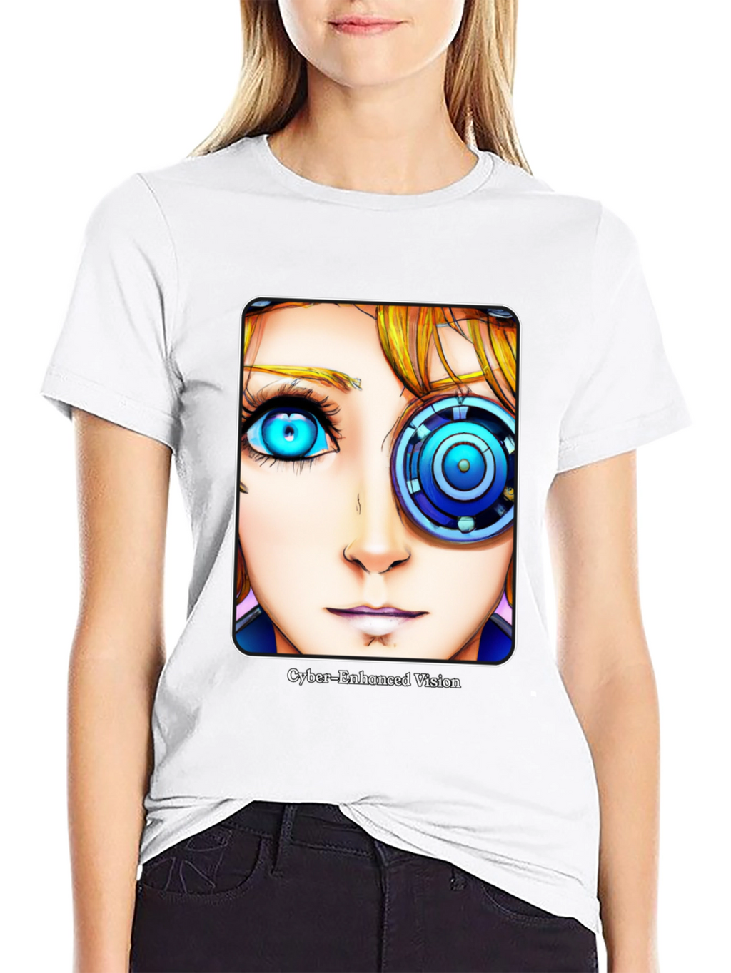 Cyberpunk Enhanced Vision Graphic T-Shirt