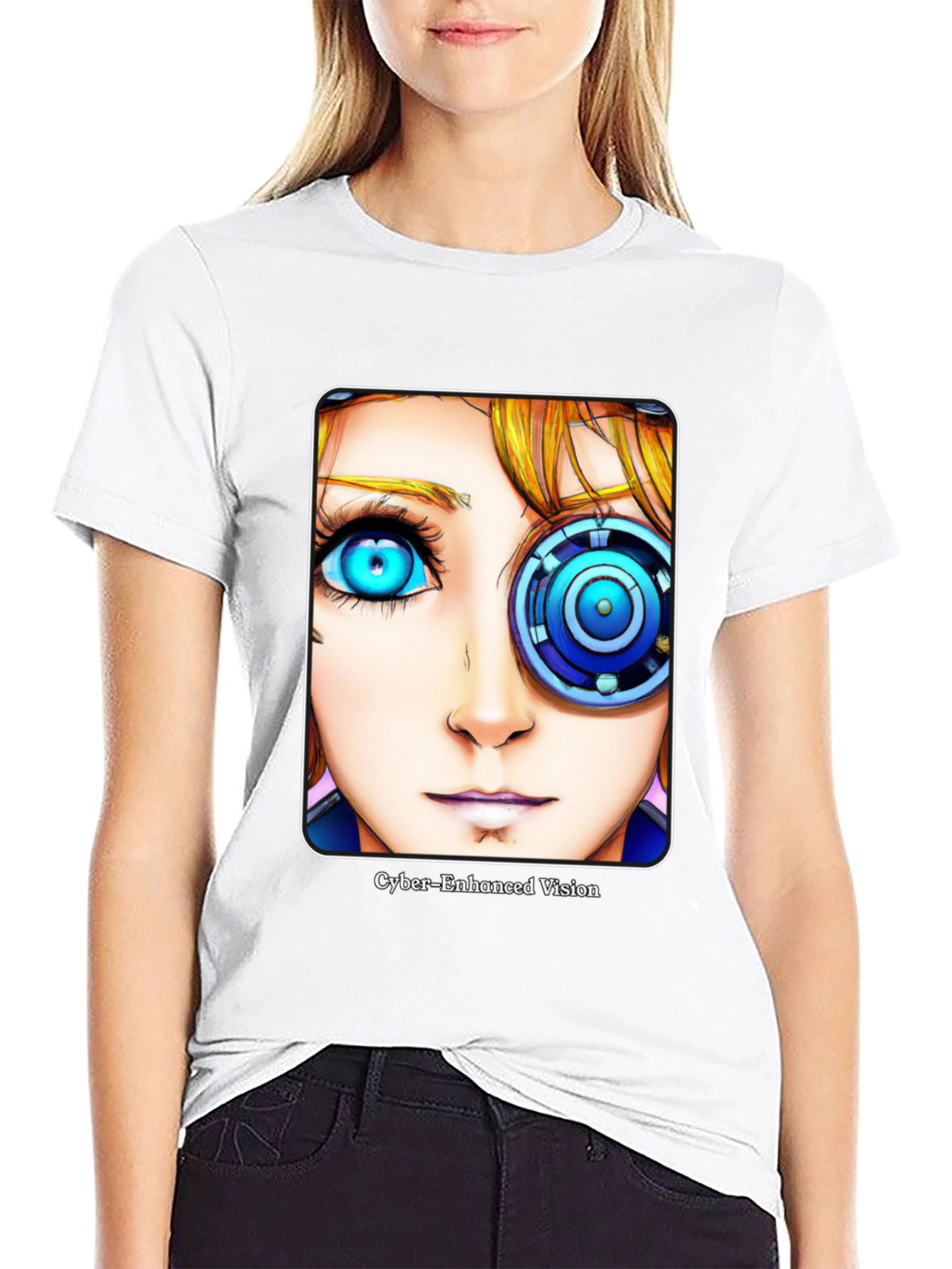 Cyberpunk Enhanced Vision Graphic T-Shirt