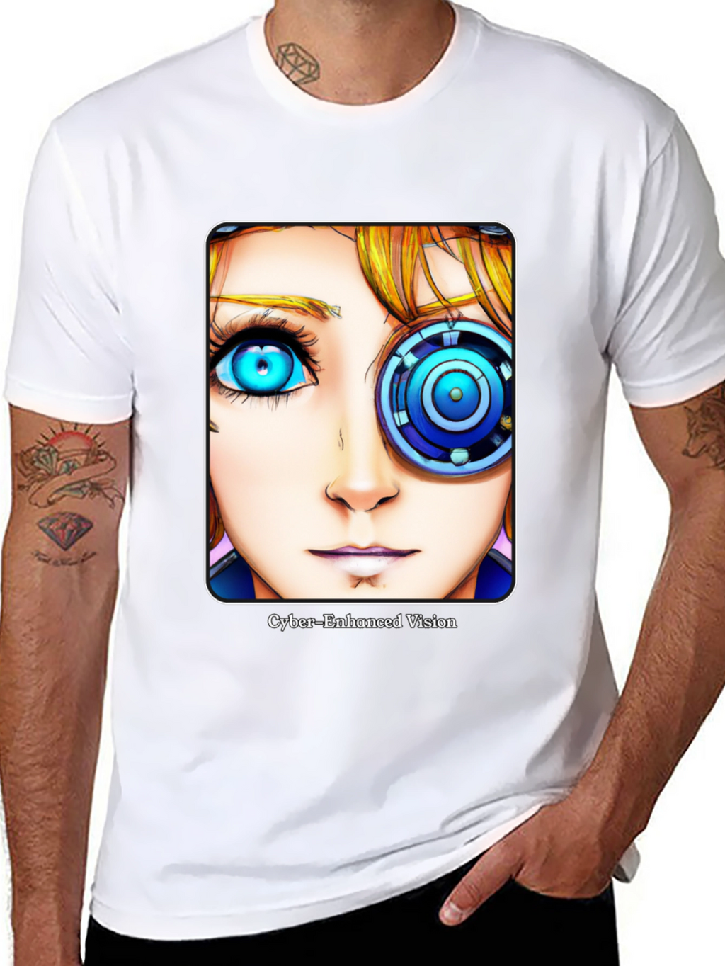 Cyberpunk Enhanced Vision Graphic T-Shirt