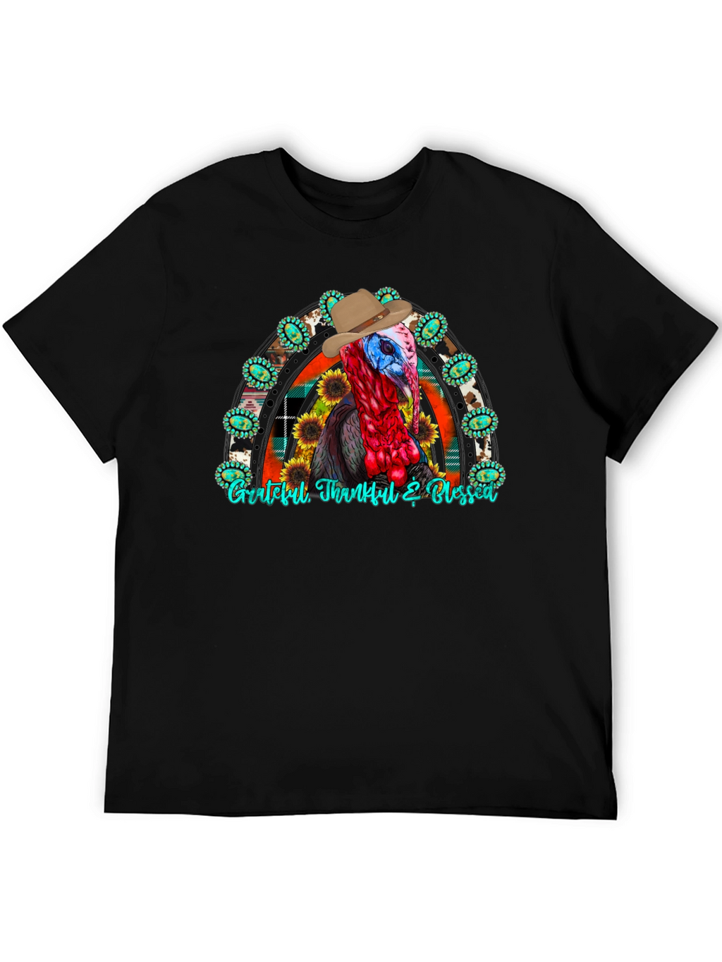 Thanksgiving Turkey Cowboy T-Shirt