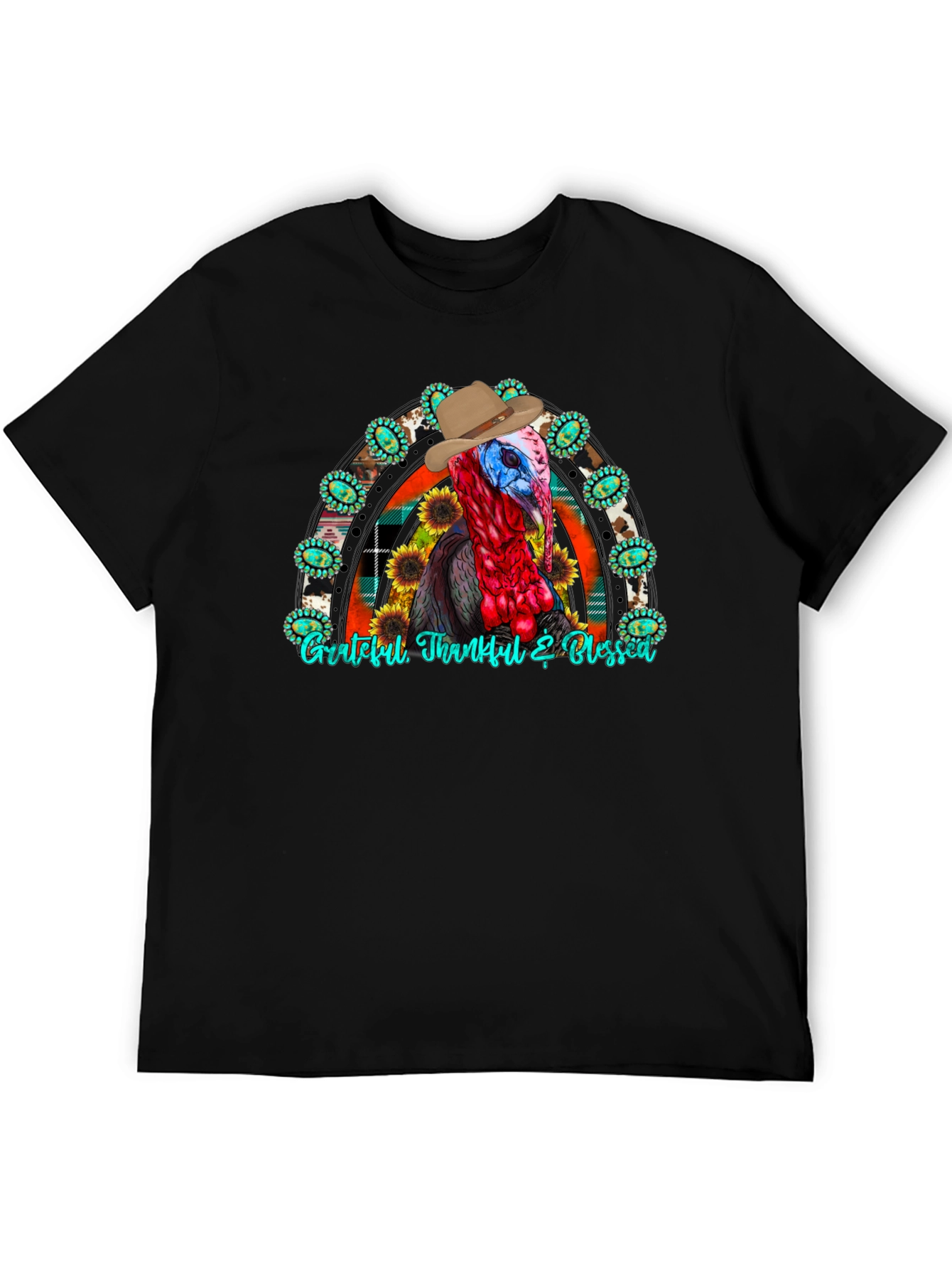 Thanksgiving Turkey Cowboy T-Shirt
