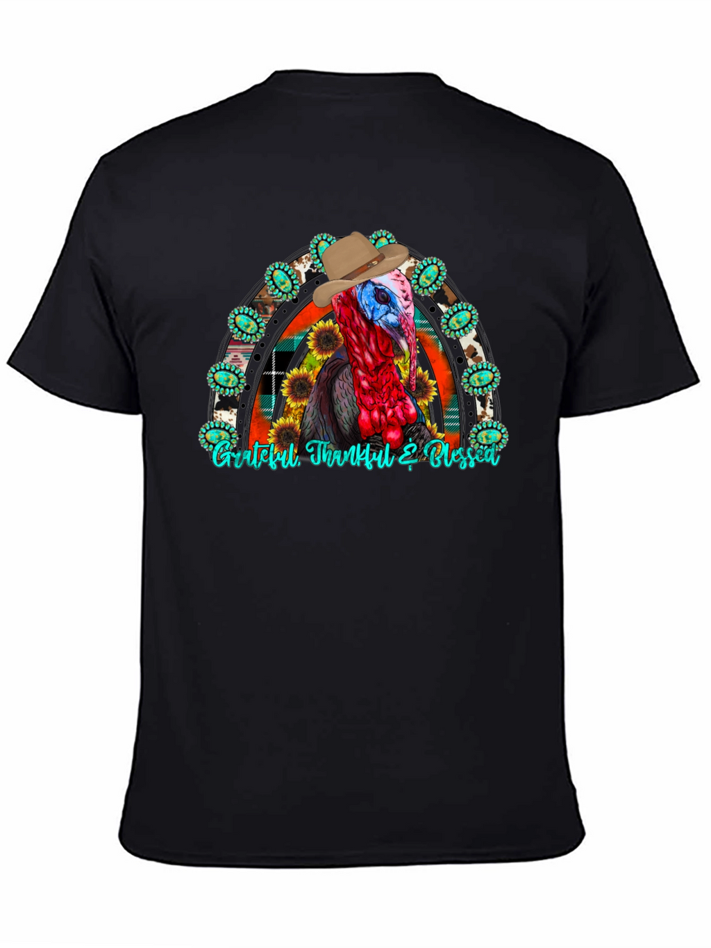 Thanksgiving Turkey Cowboy T-Shirt