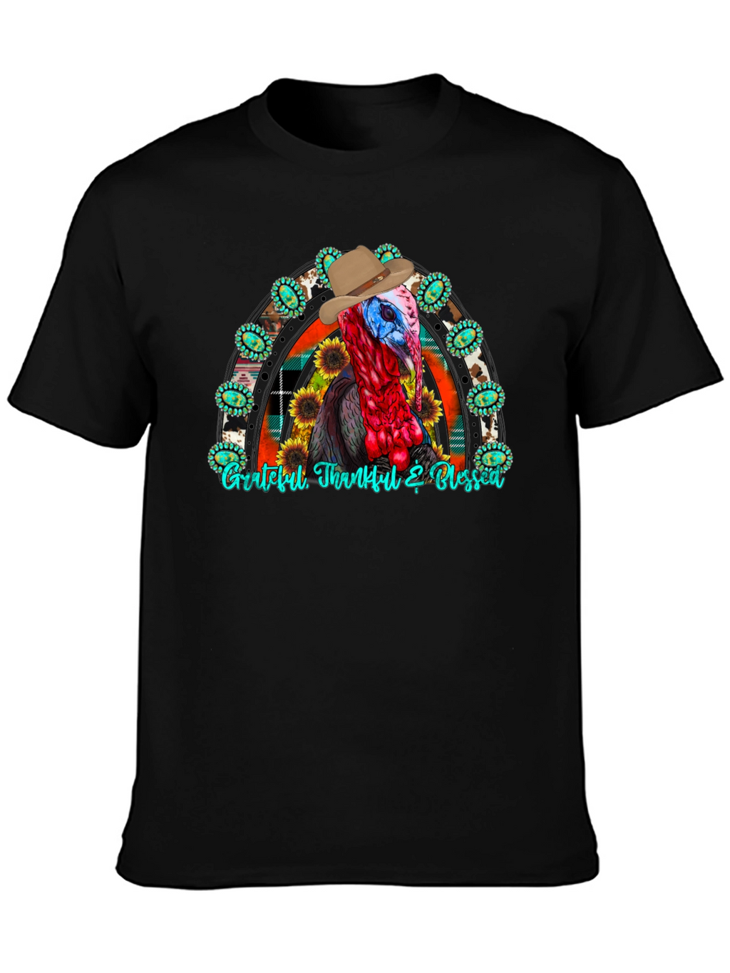 Thanksgiving Turkey Cowboy T-Shirt