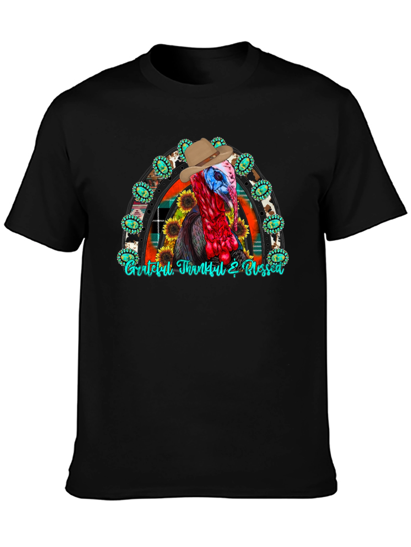 Thanksgiving Turkey Cowboy T-Shirt