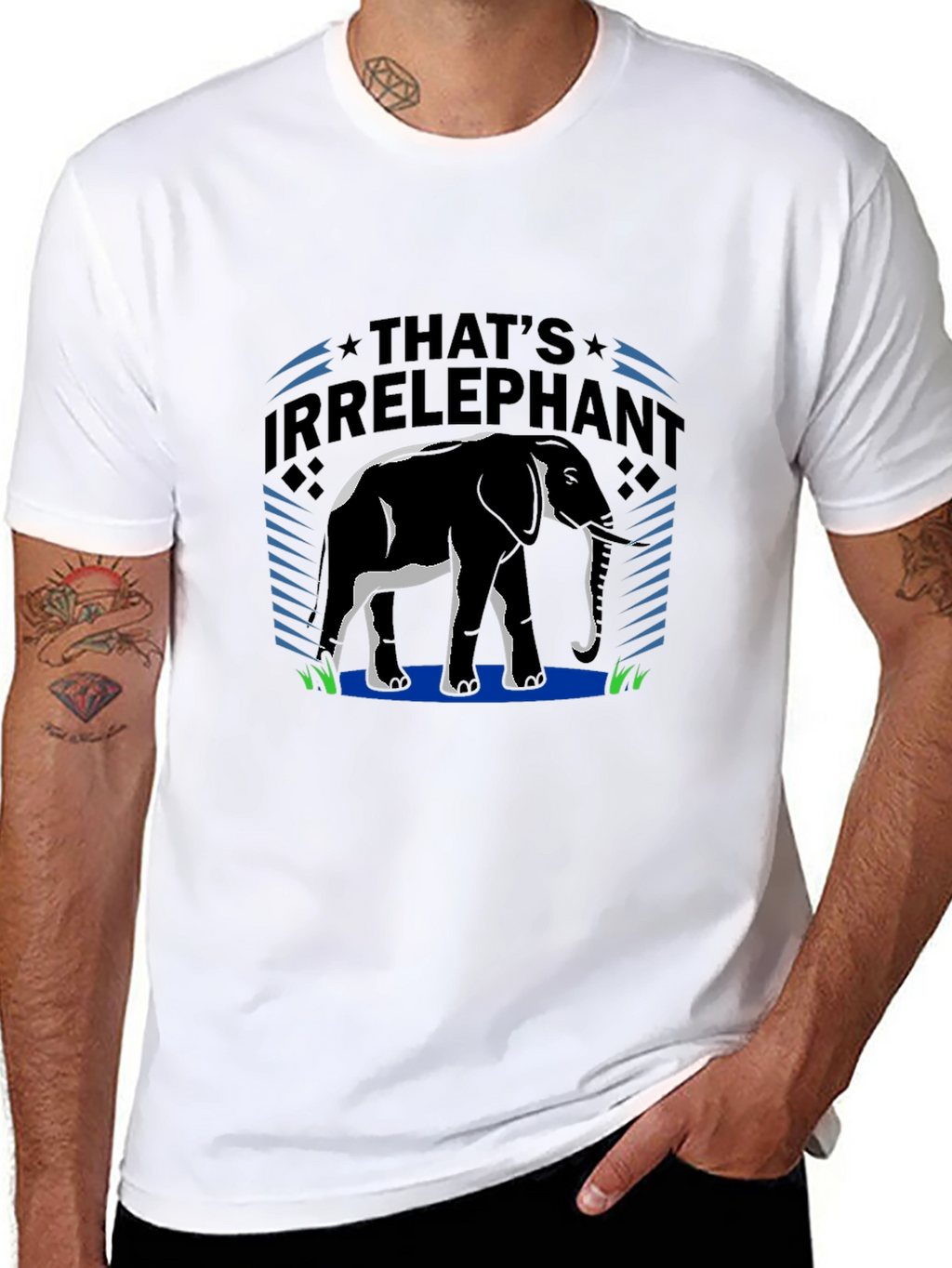 Thats Irrelephant Black T-Shirt