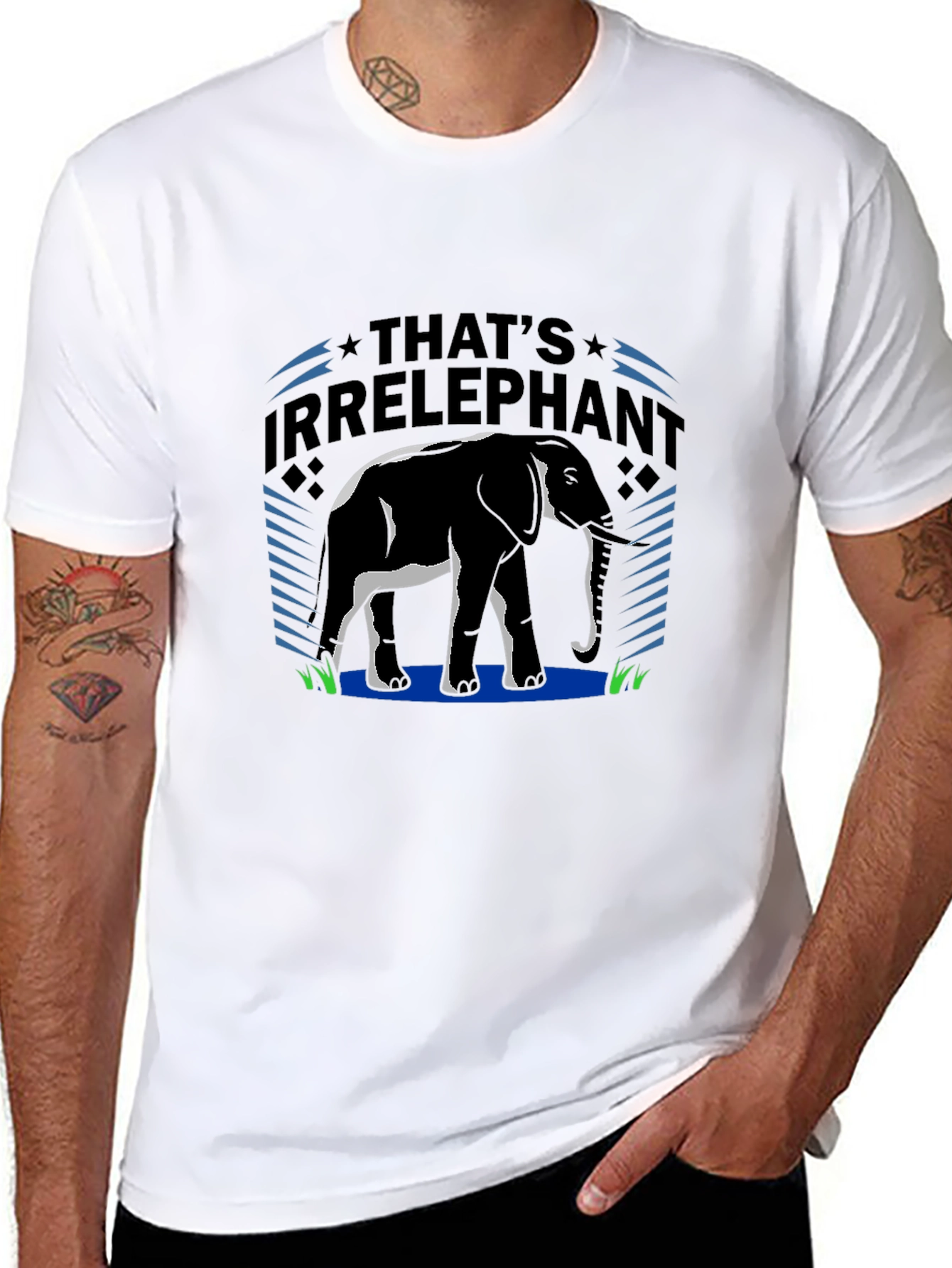 Thats Irrelephant Black T-Shirt