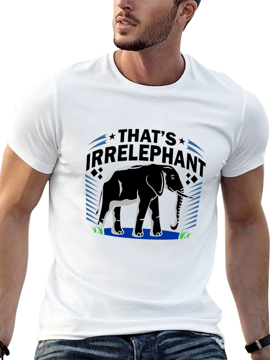 Thats Irrelephant Black T-Shirt