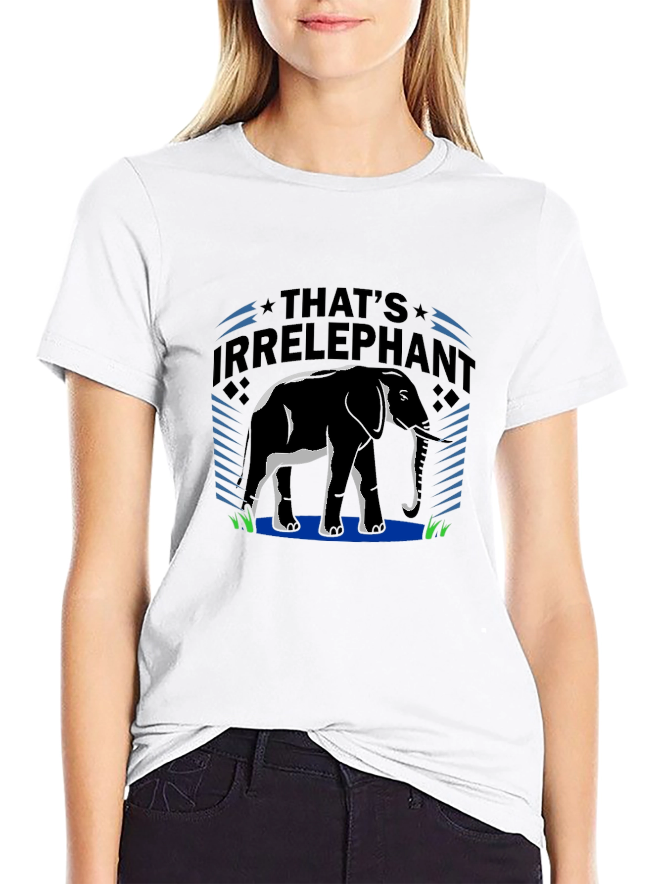 Thats Irrelephant Black T-Shirt